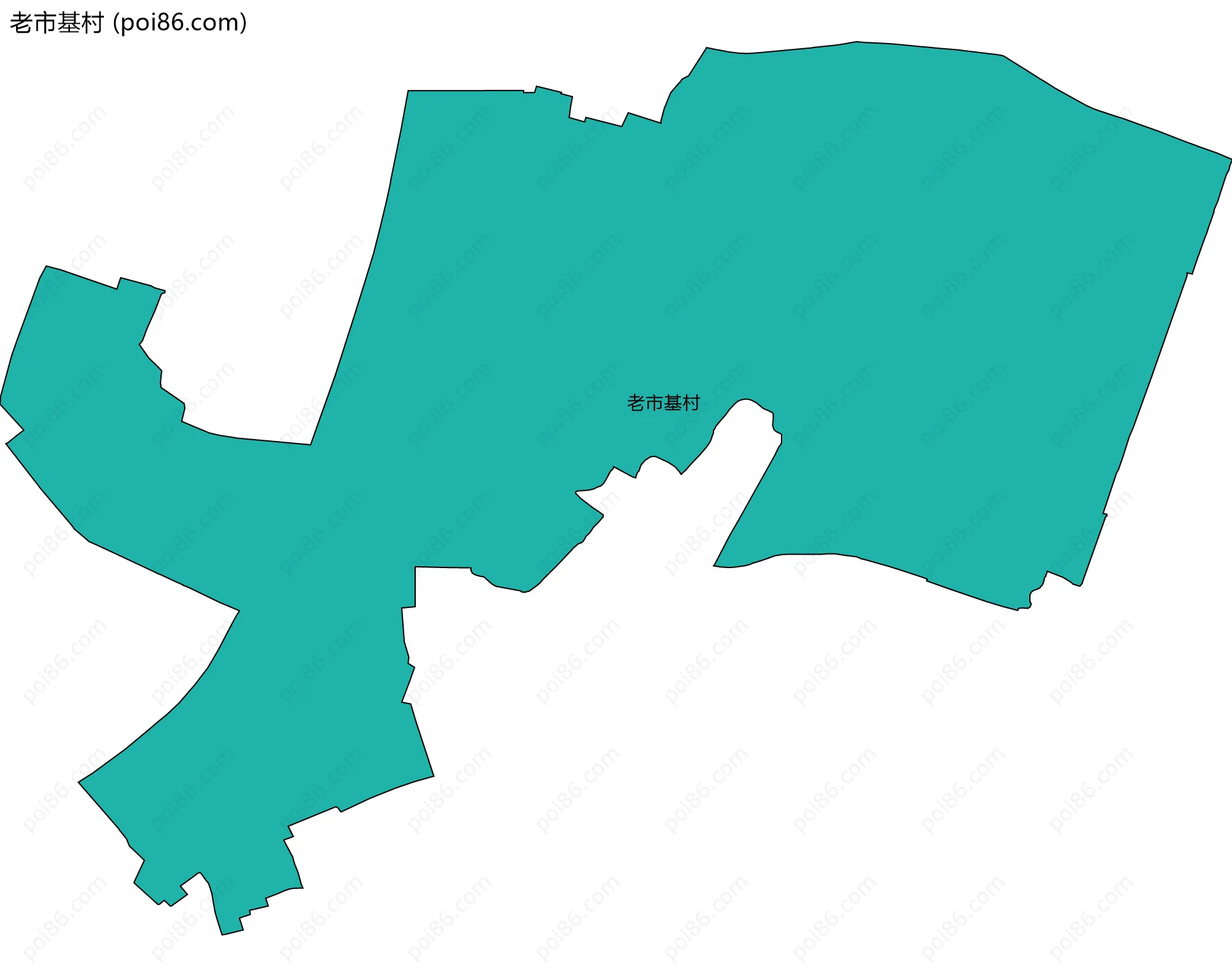老市基村边界地图