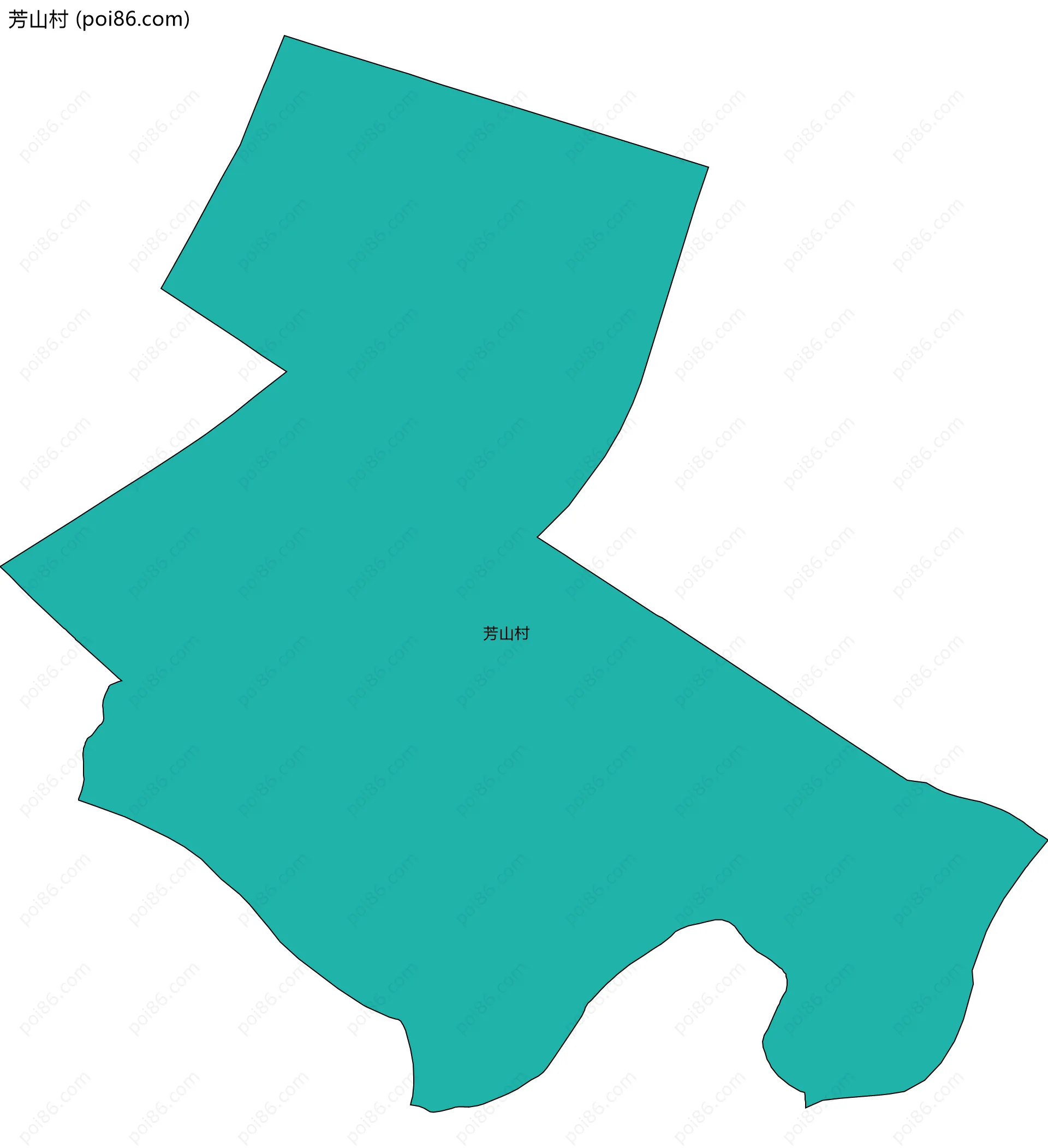 芳山村边界地图