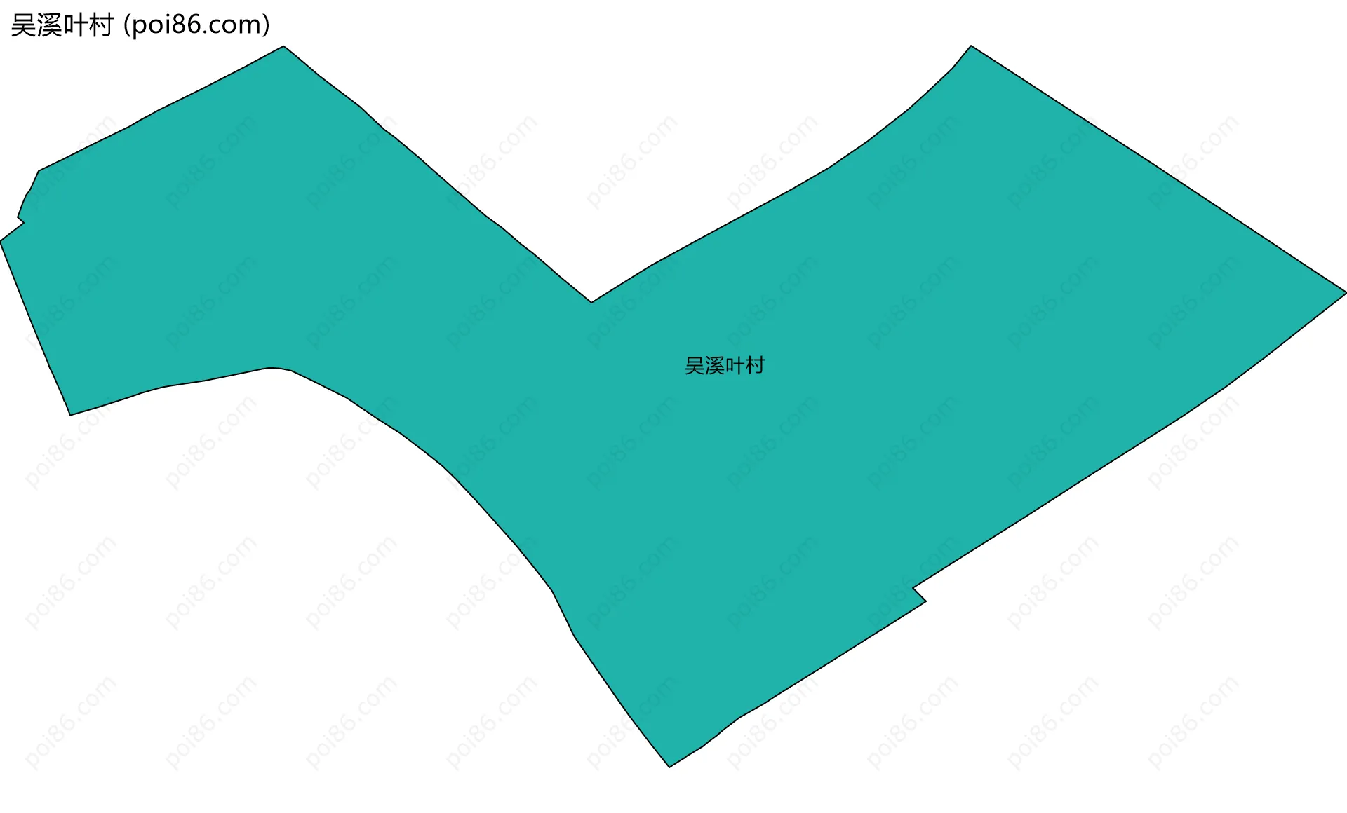 吴溪叶村边界地图