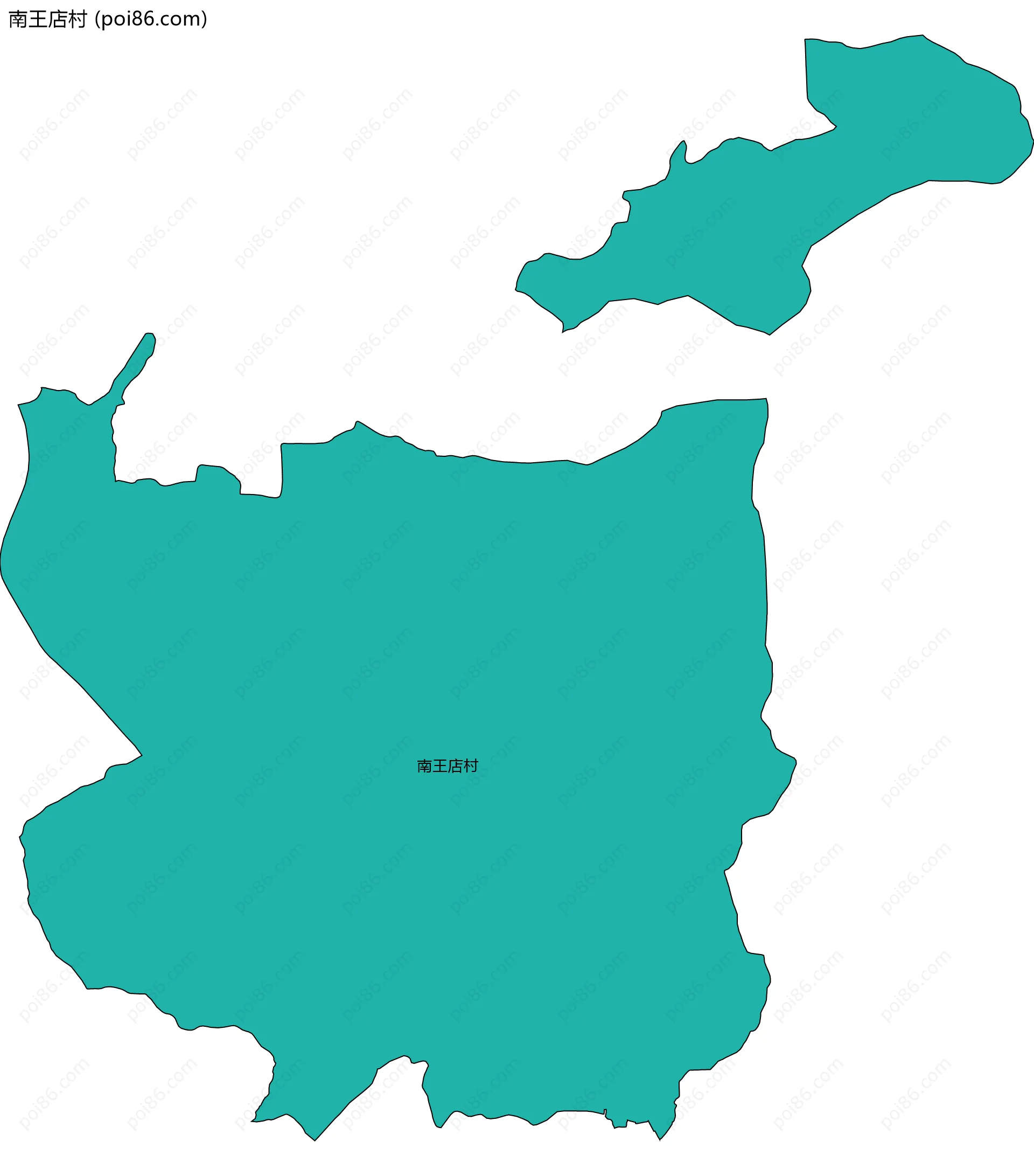 南王店村边界地图