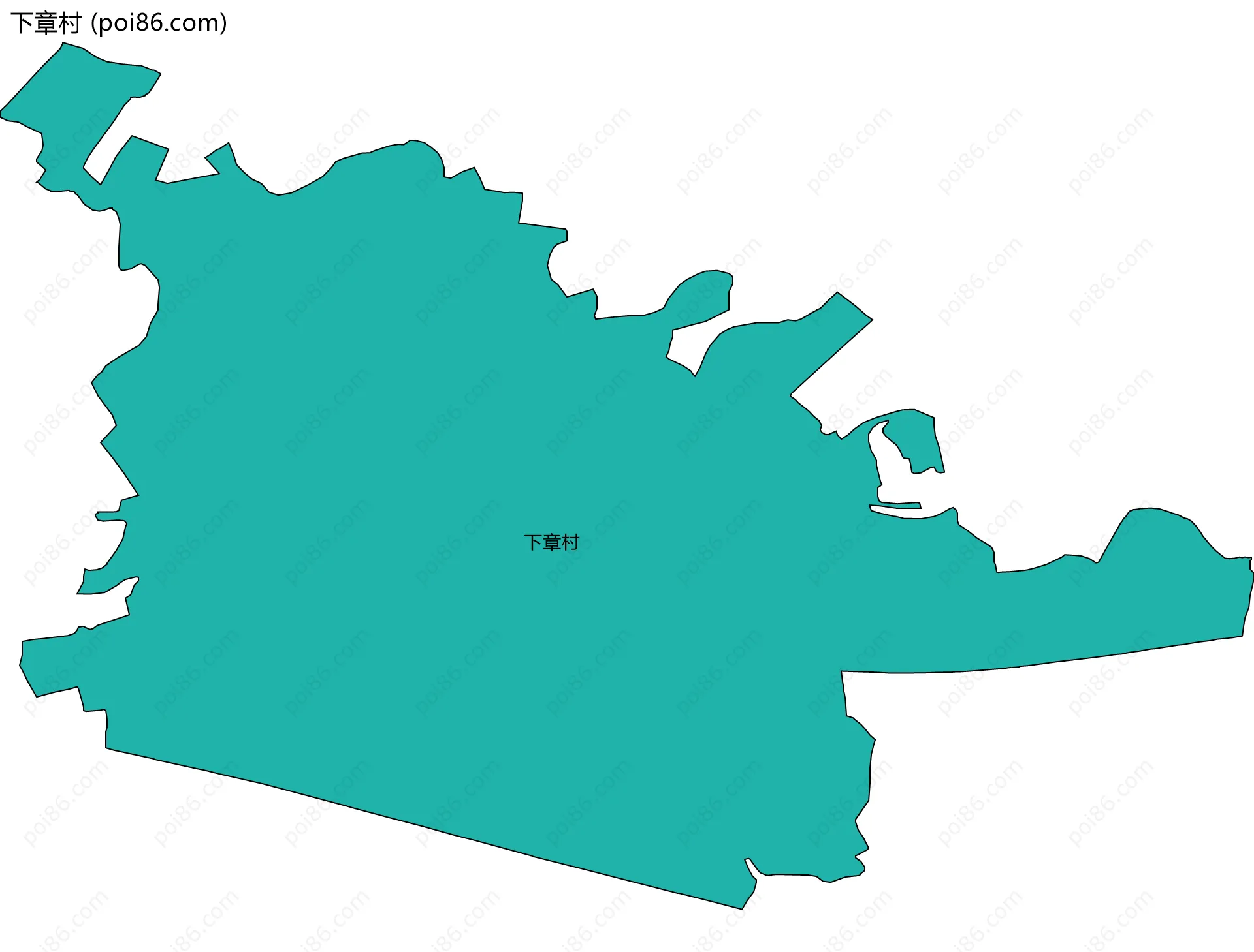 下章村边界地图