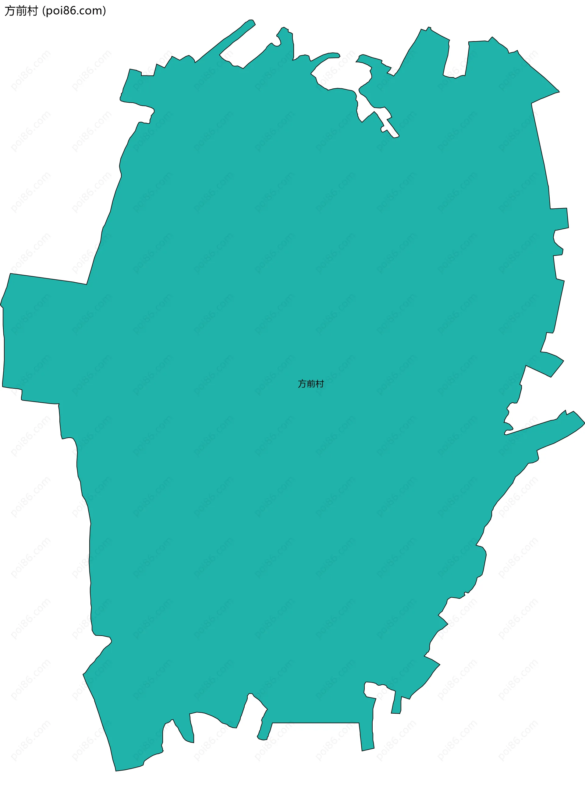 方前村边界地图