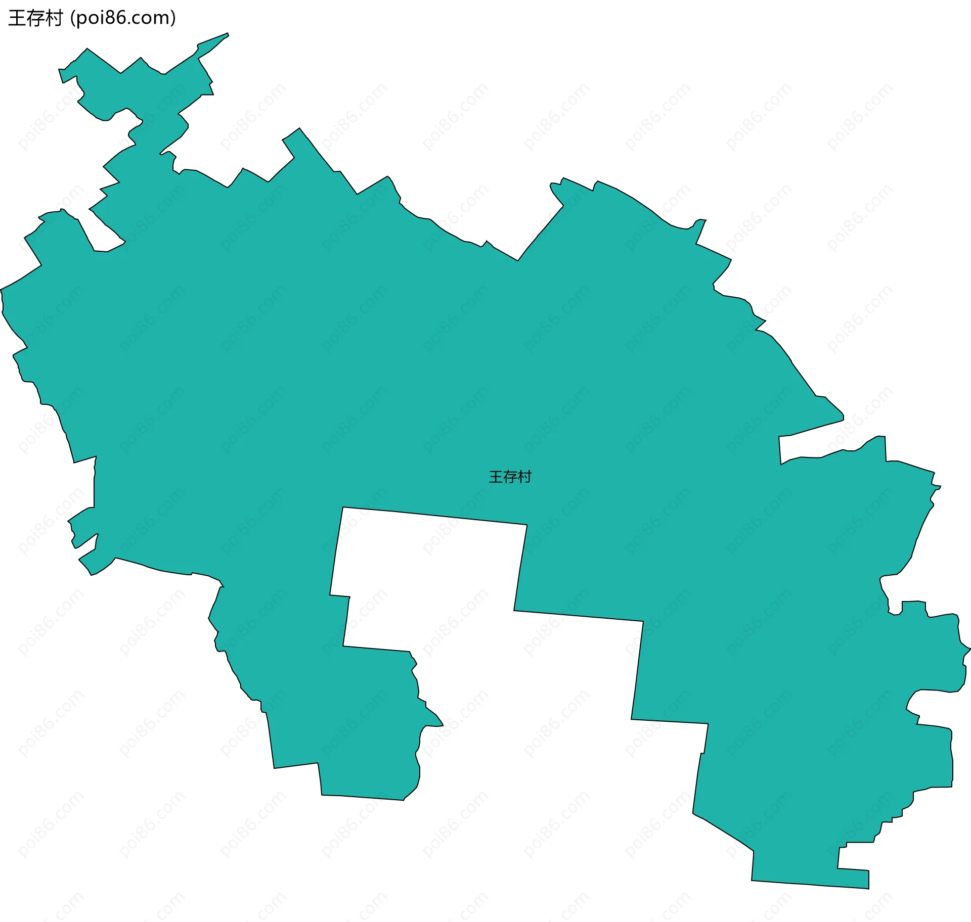 王存村边界地图