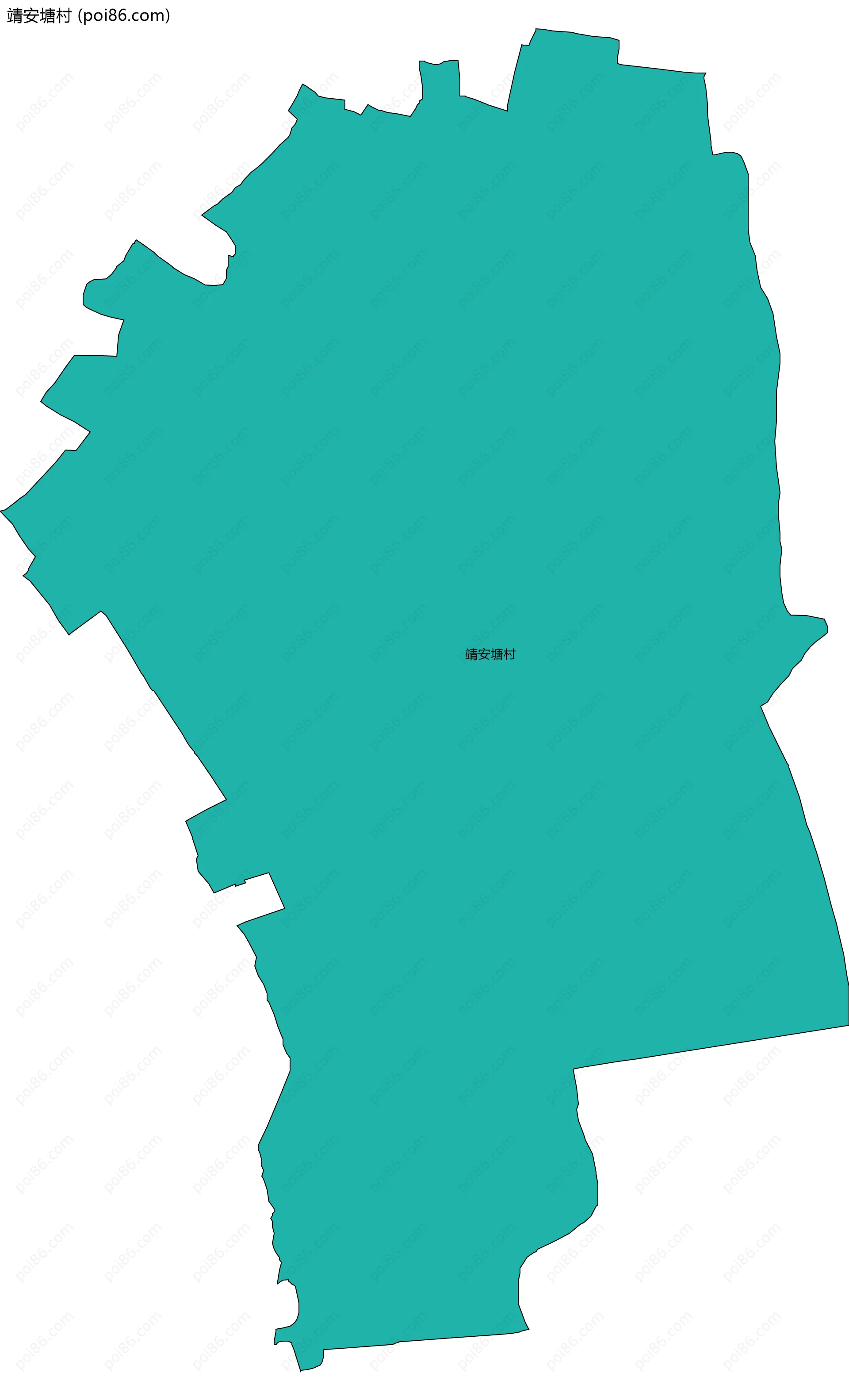 靖安塘村边界地图