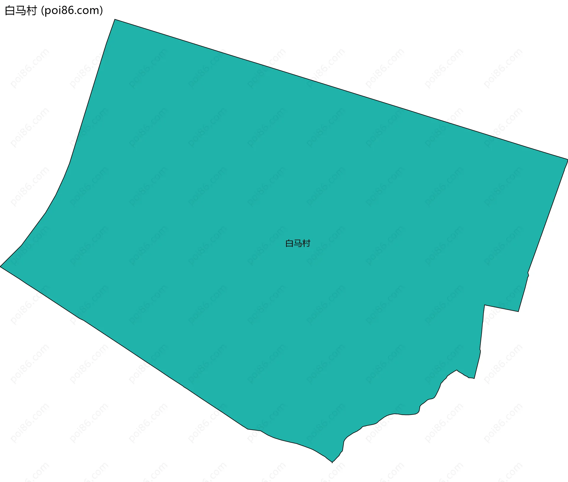 白马村边界地图
