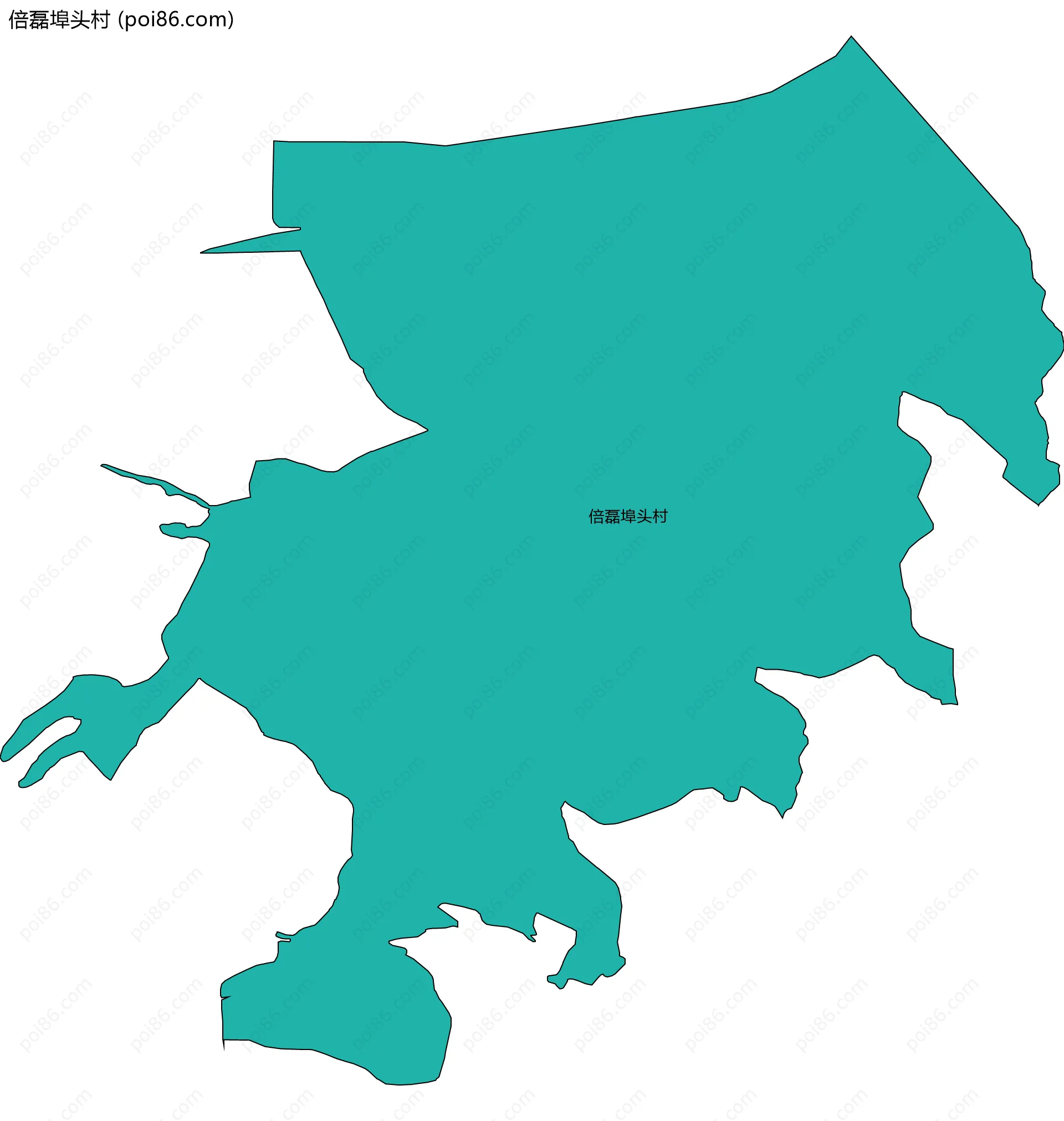 倍磊埠头村边界地图