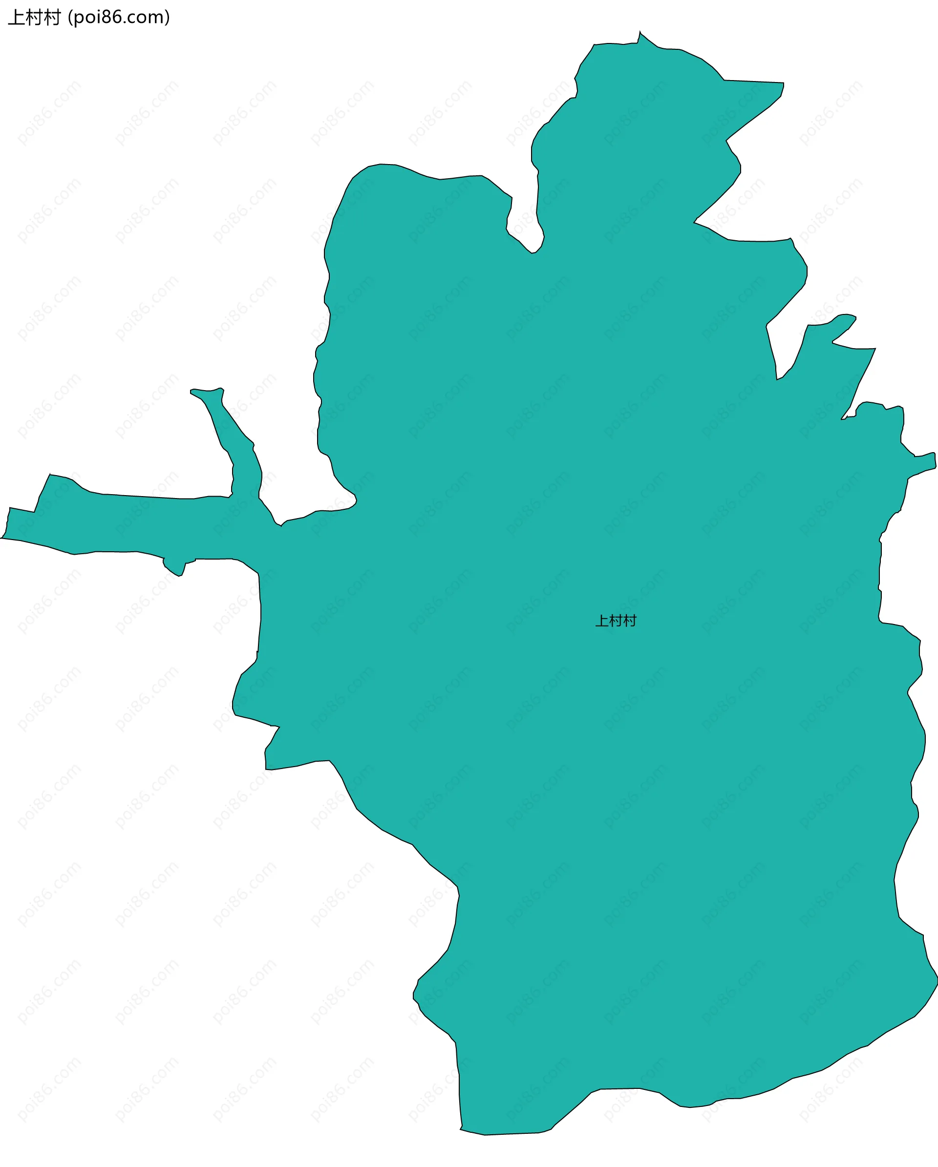 上村村边界地图