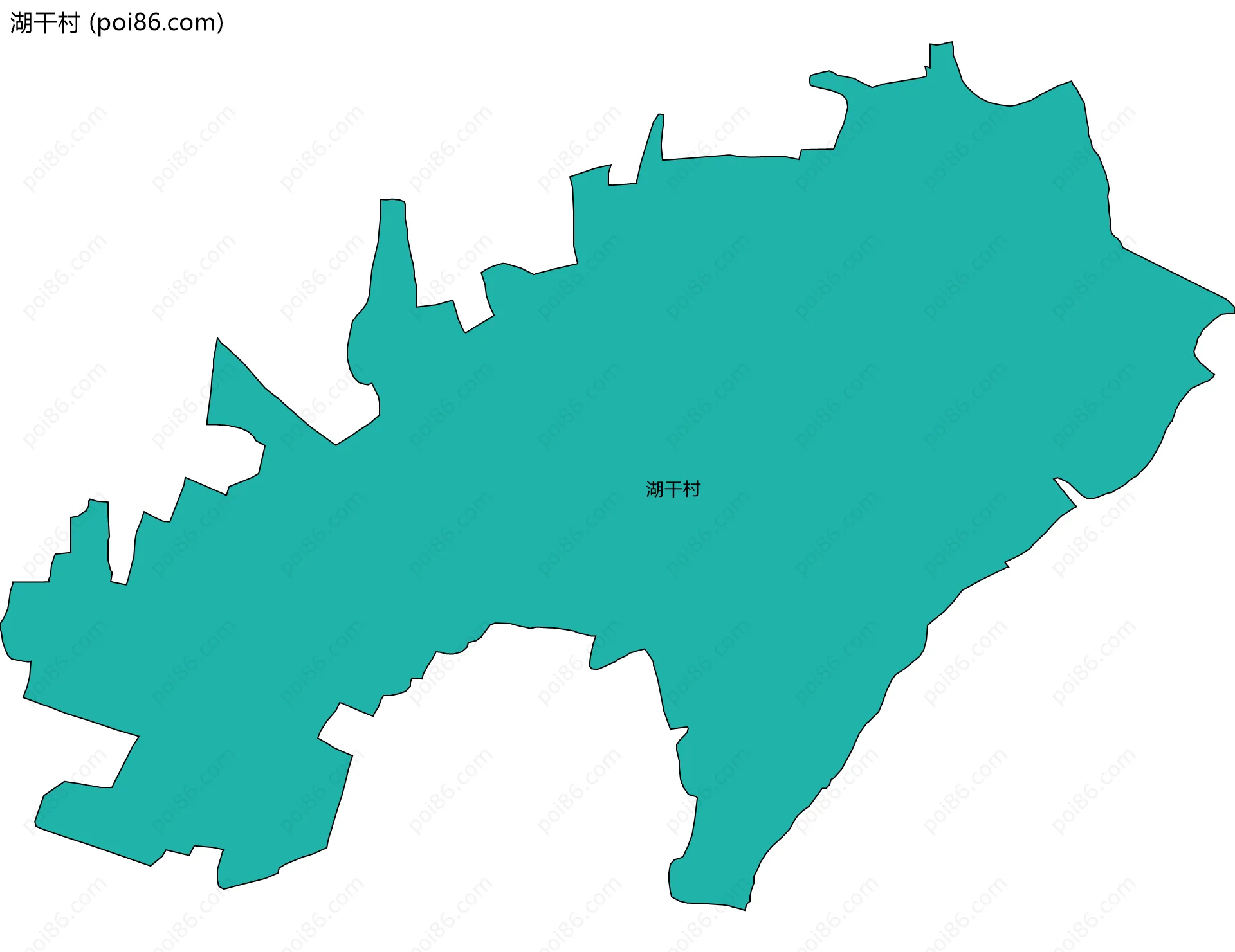 湖干村边界地图