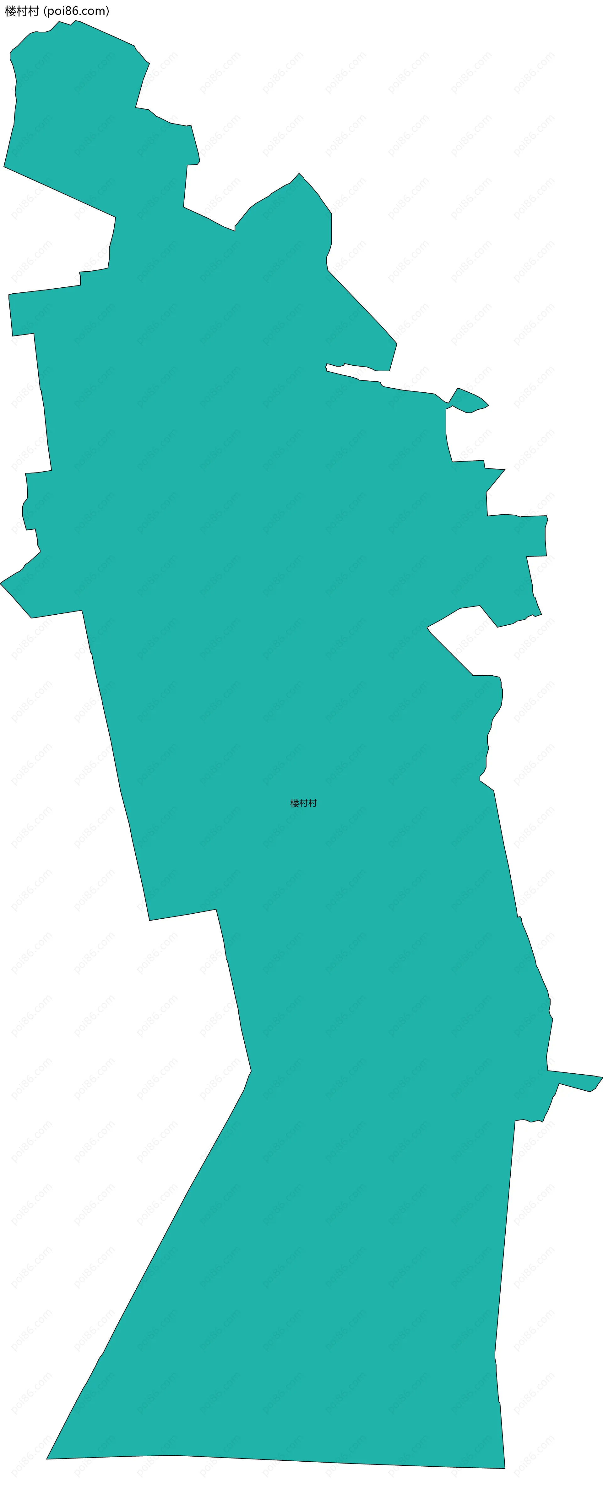 楼村村边界地图