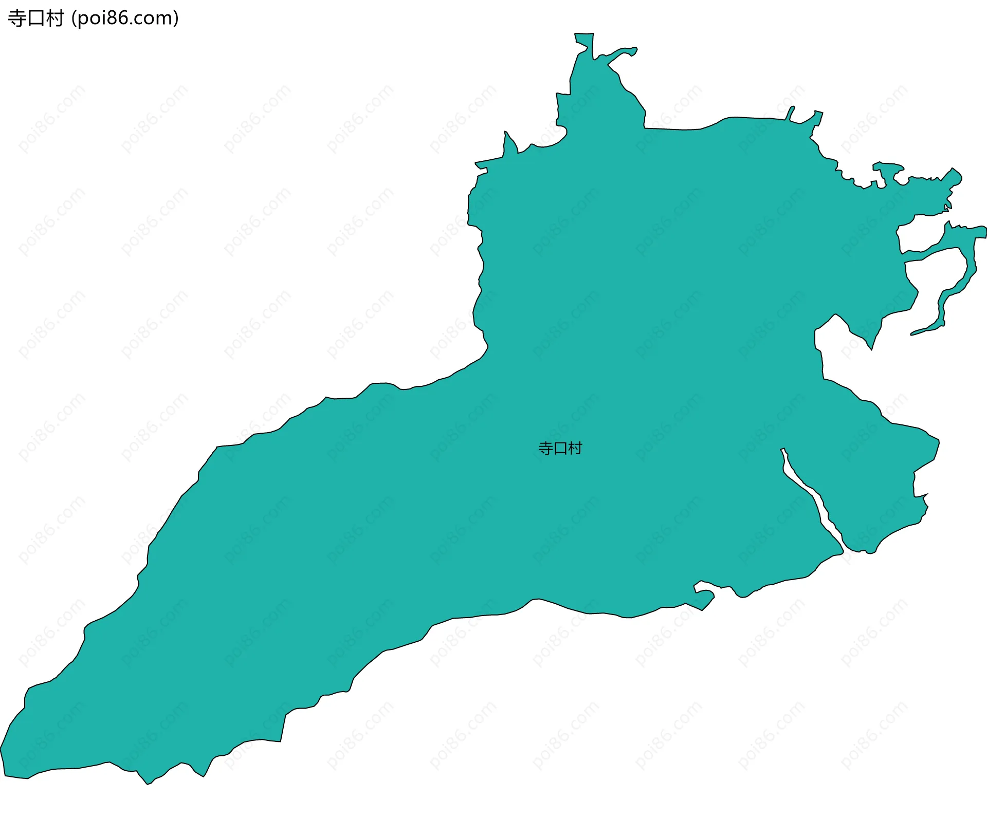 寺口村边界地图