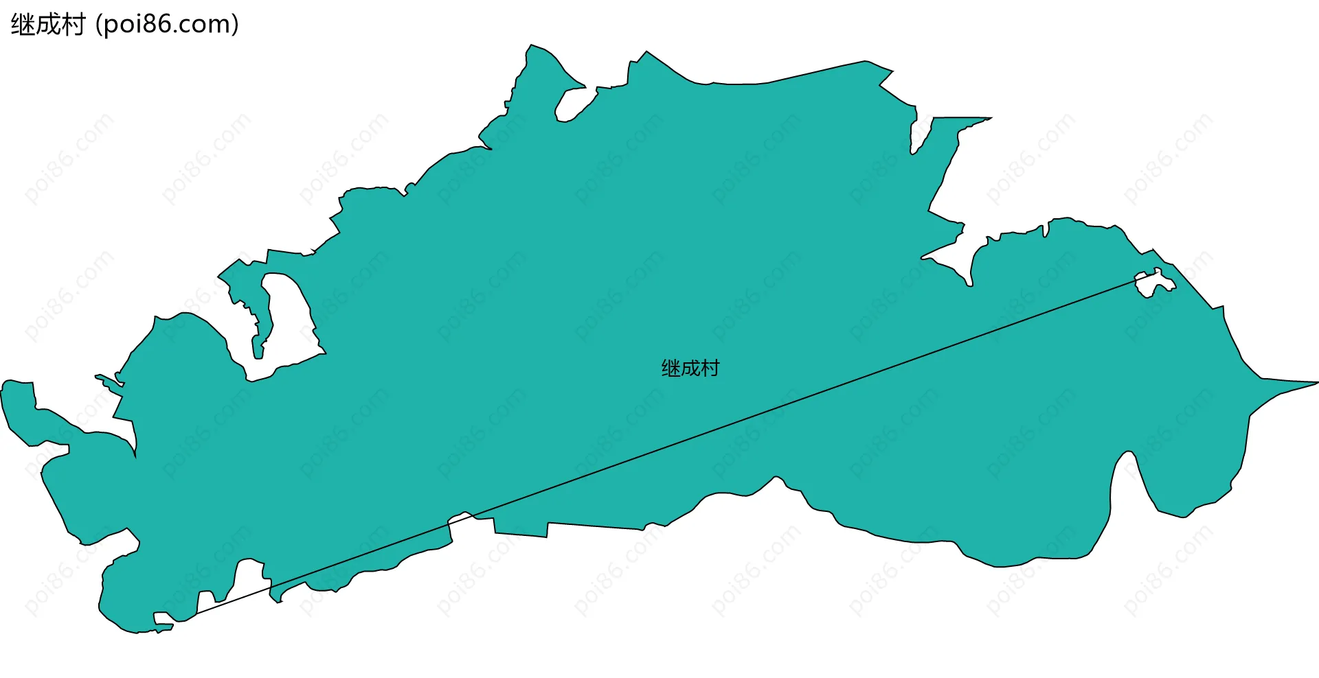 继成村边界地图