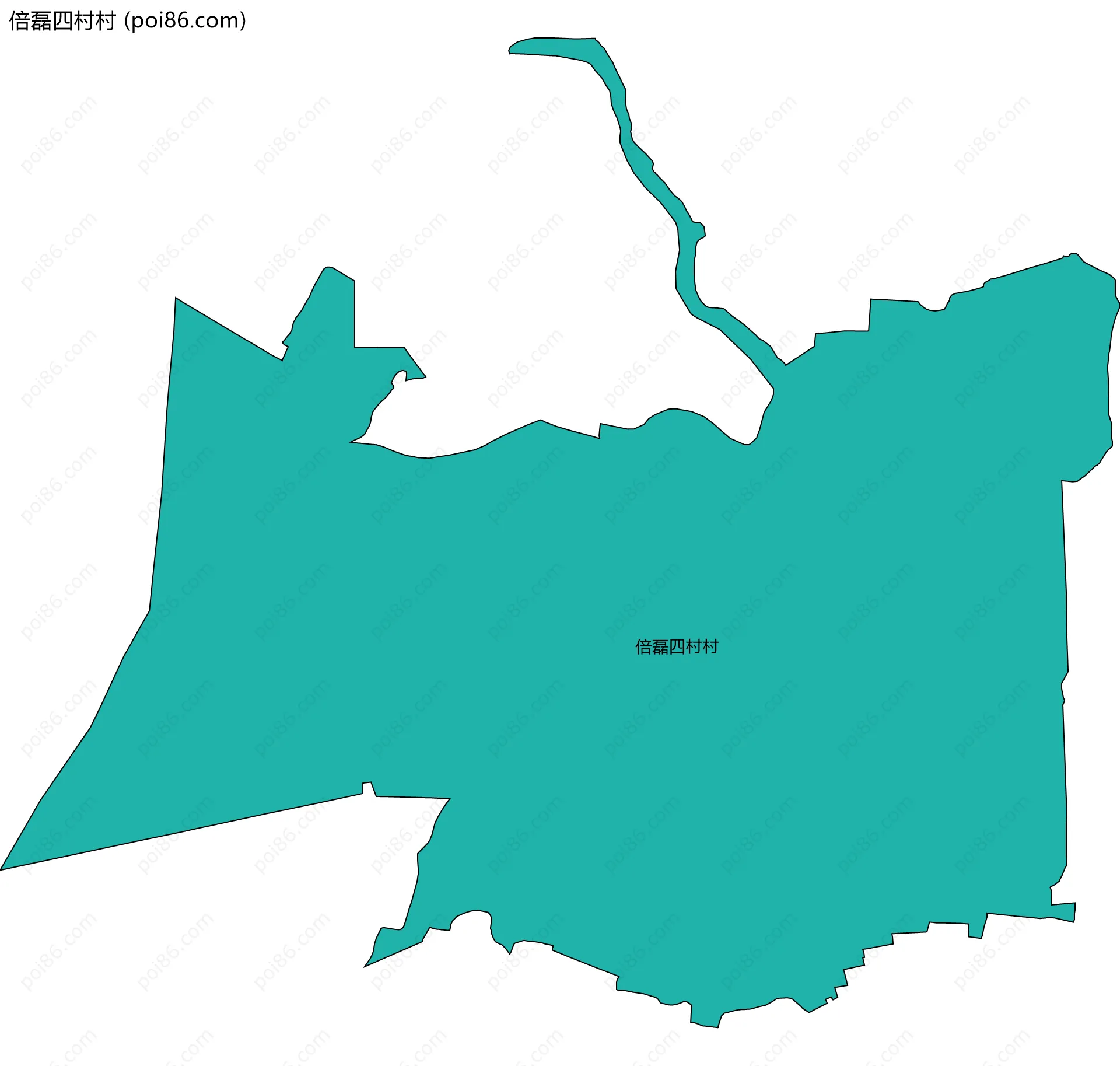 倍磊四村村边界地图