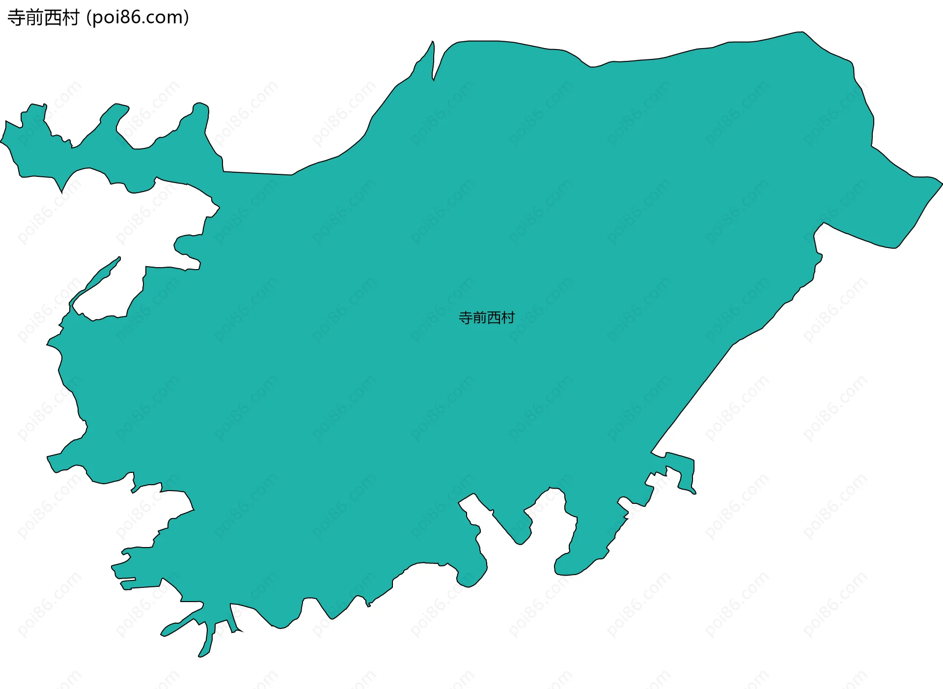 寺前西村边界地图