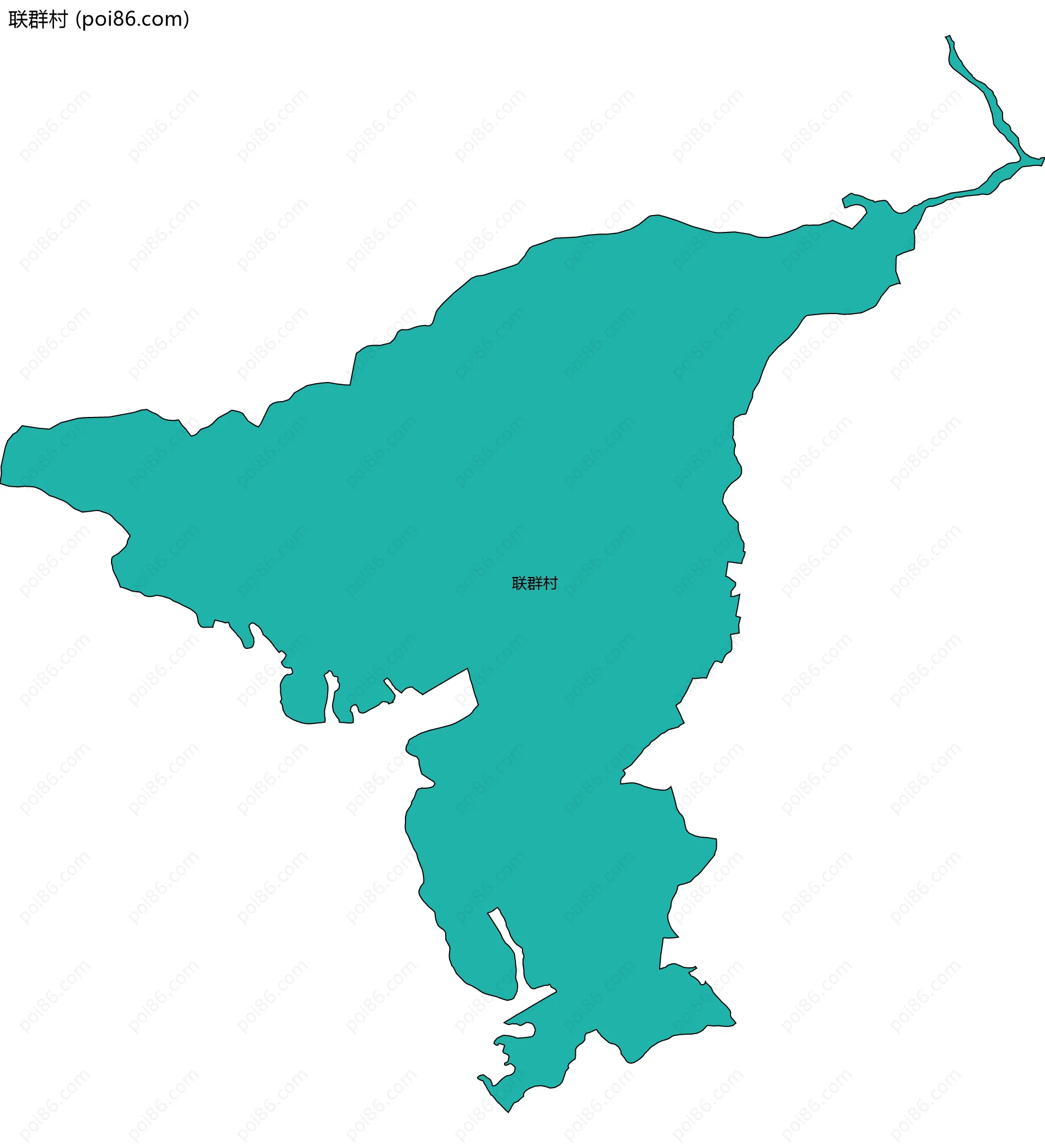 联群村边界地图