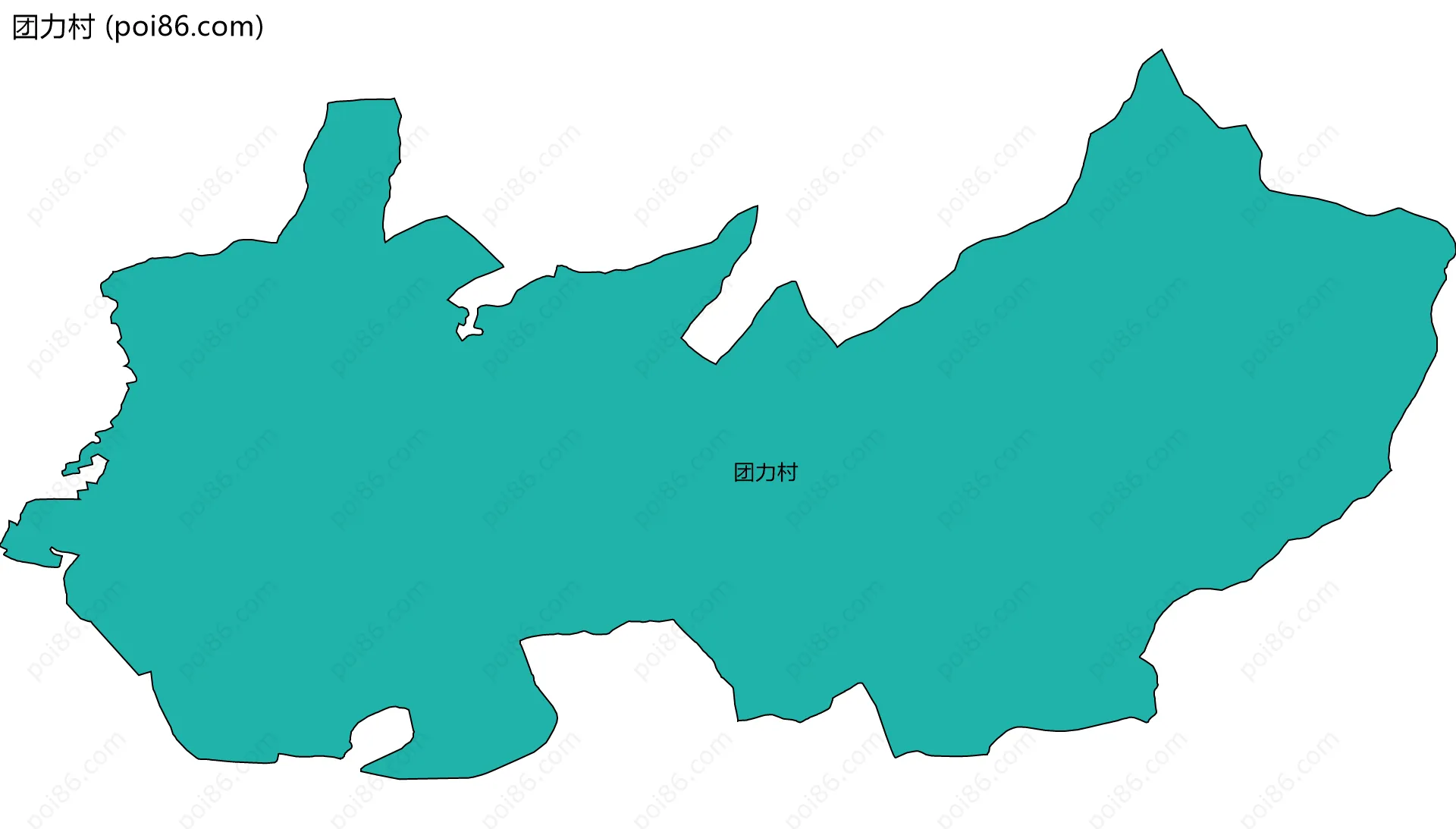 团力村边界地图