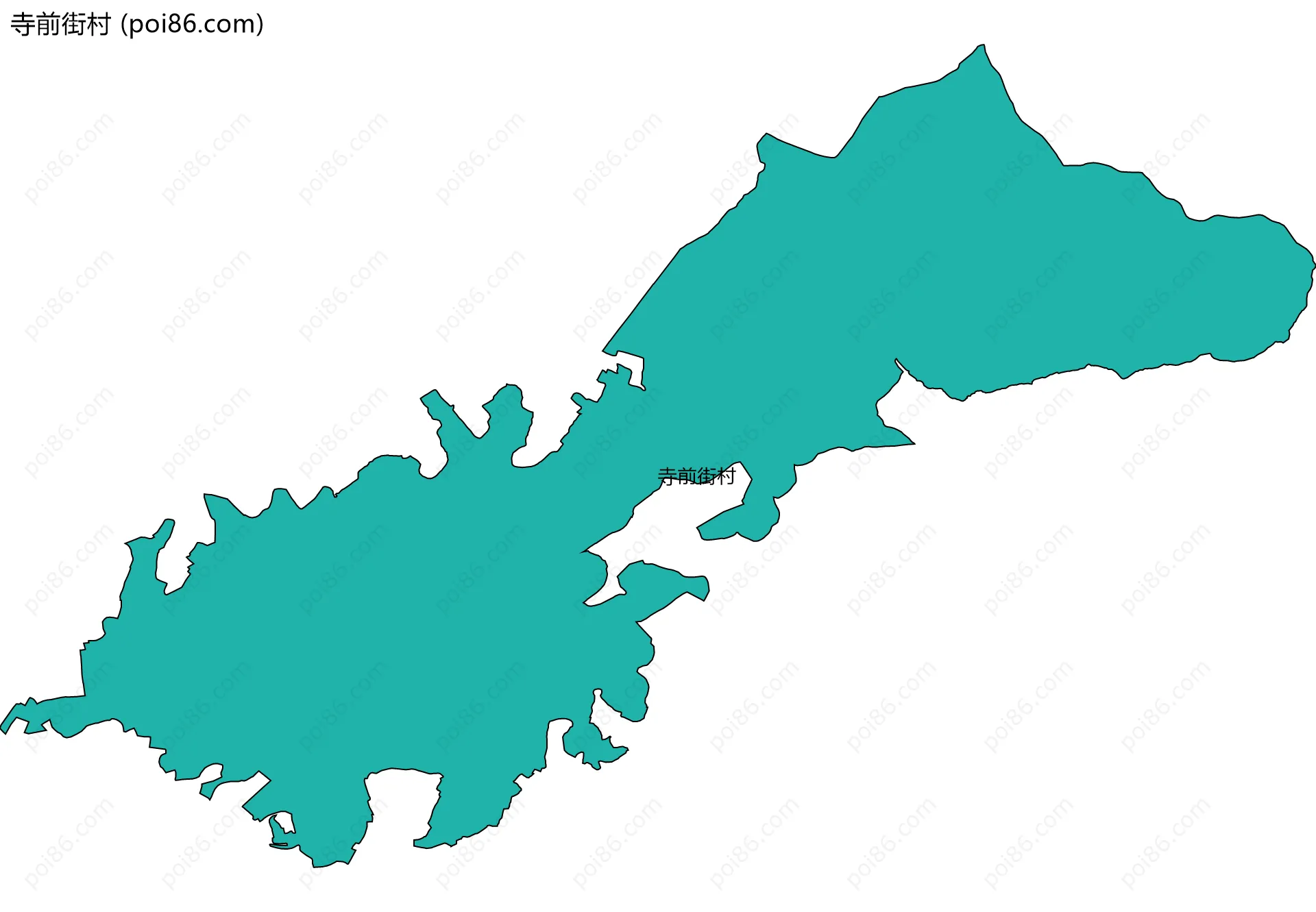 寺前街村边界地图