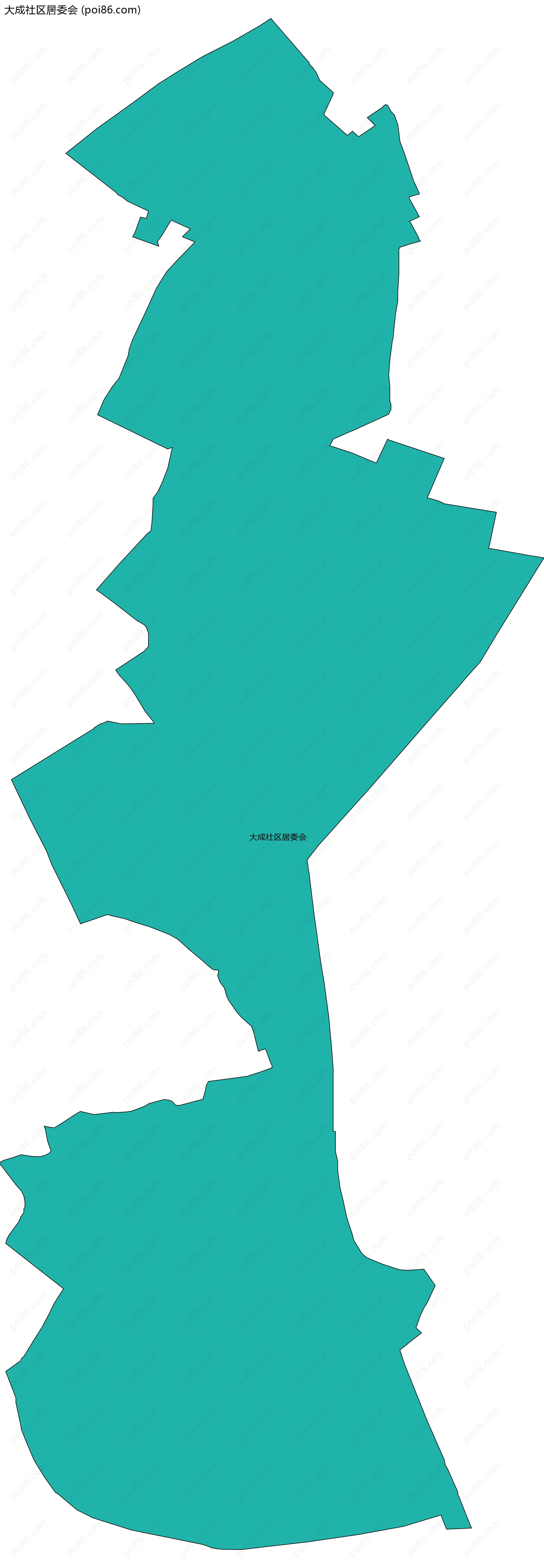 大成社区居委会边界地图