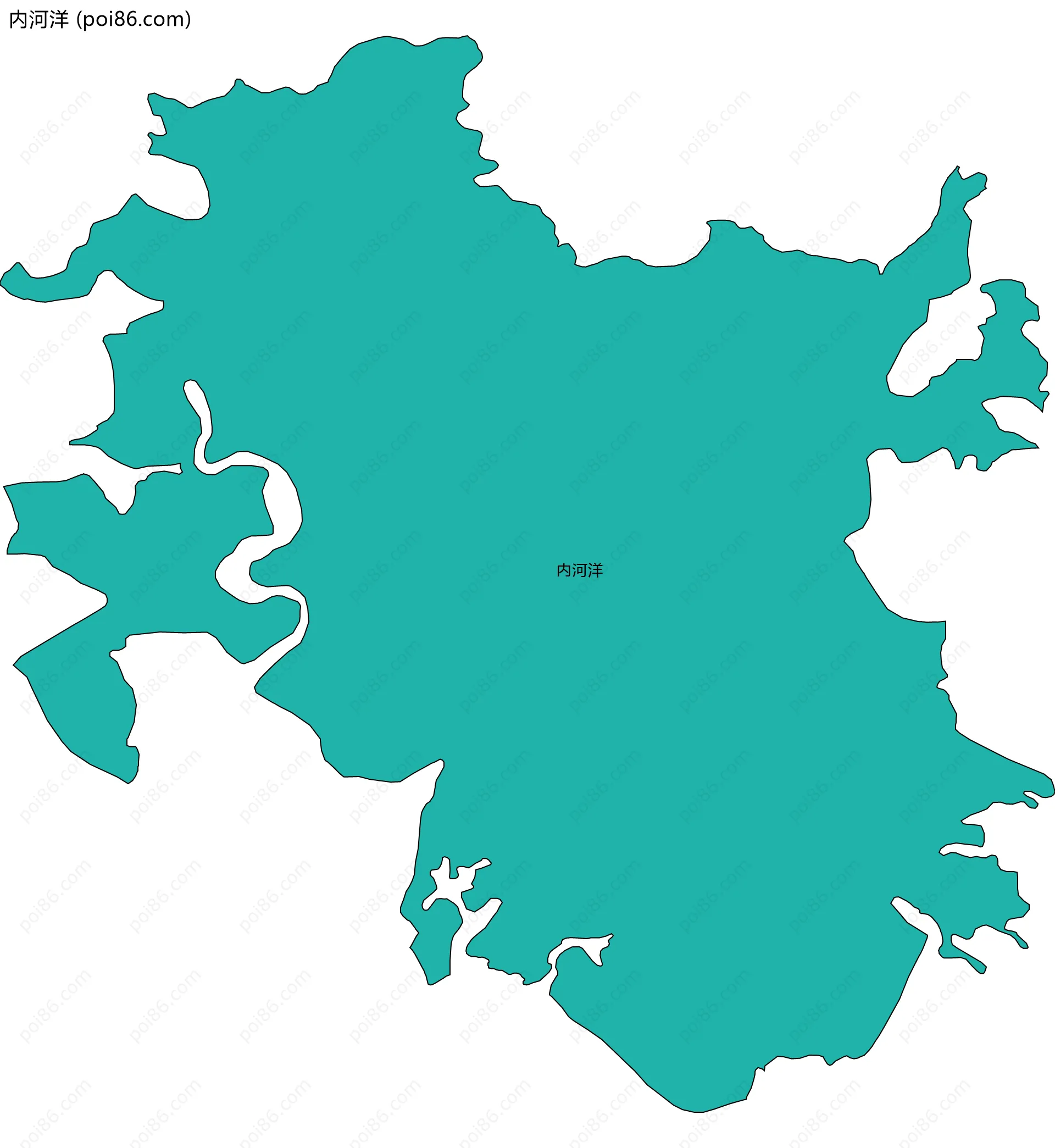 内河洋边界地图