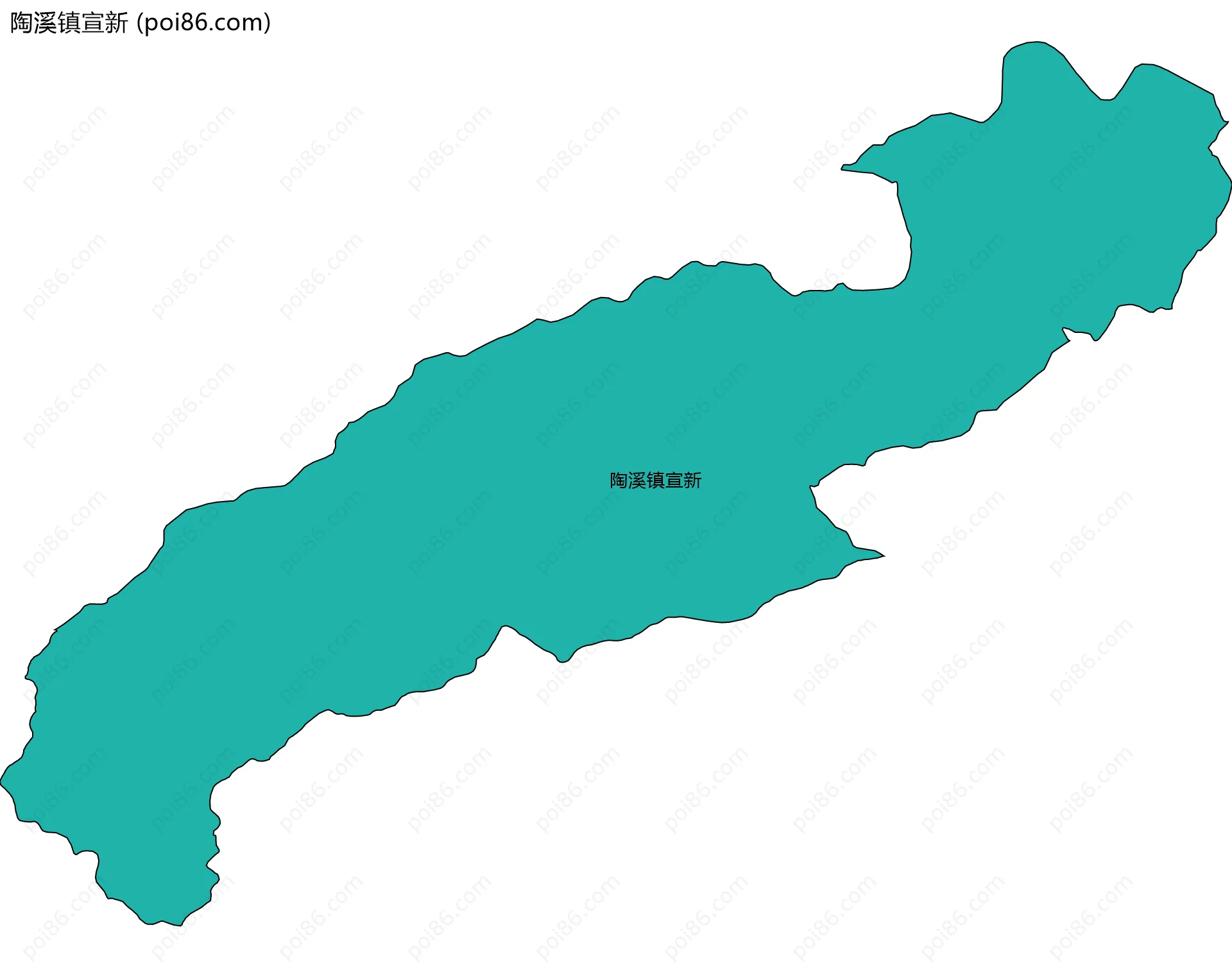 陶溪镇宣新边界地图