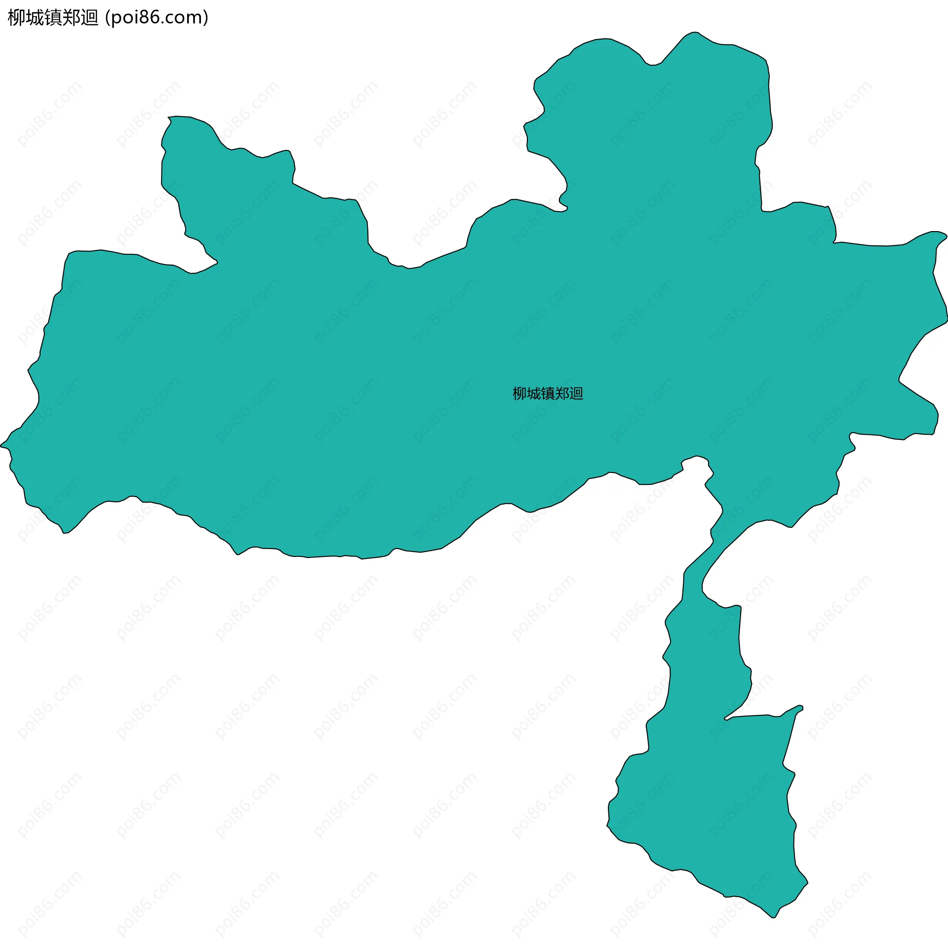 柳城镇郑迴边界地图