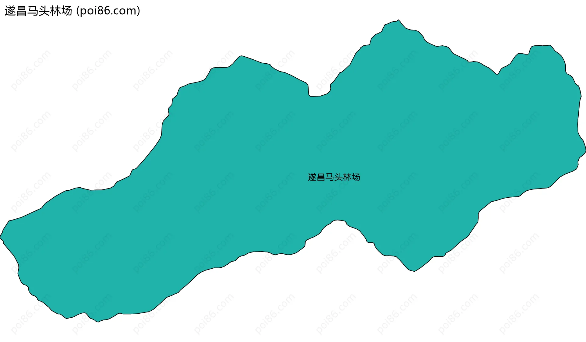 遂昌马头林场边界地图