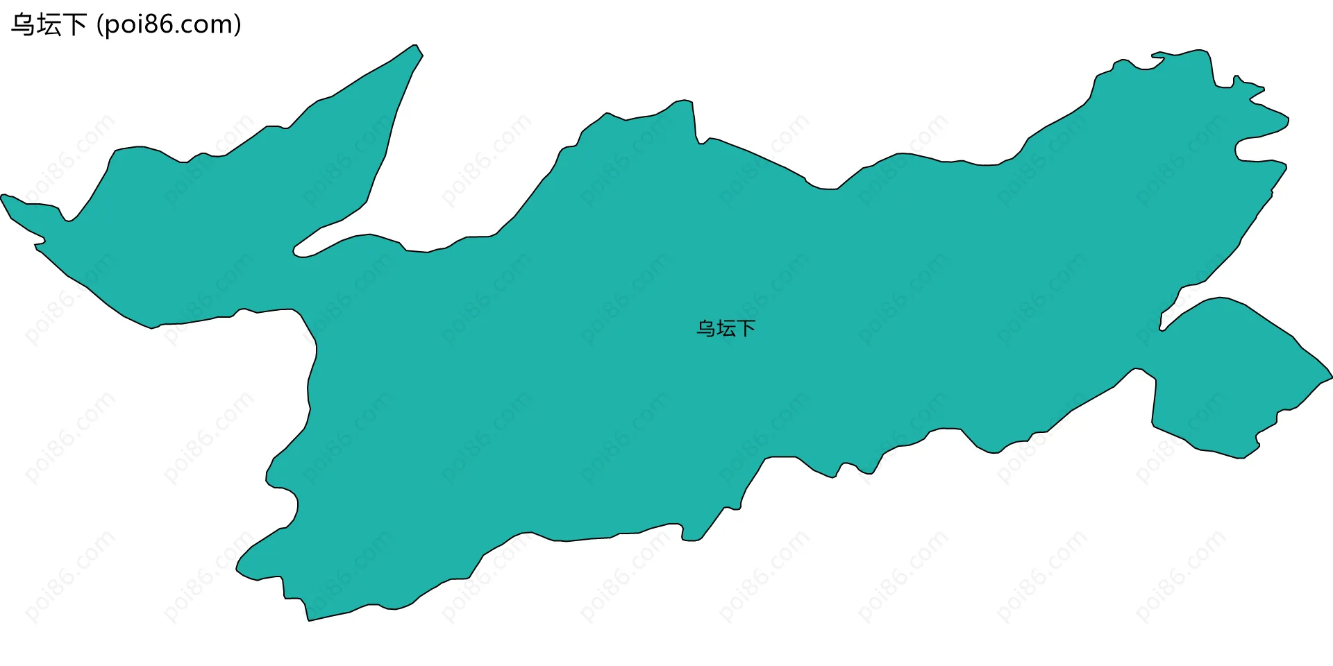 乌坛下边界地图