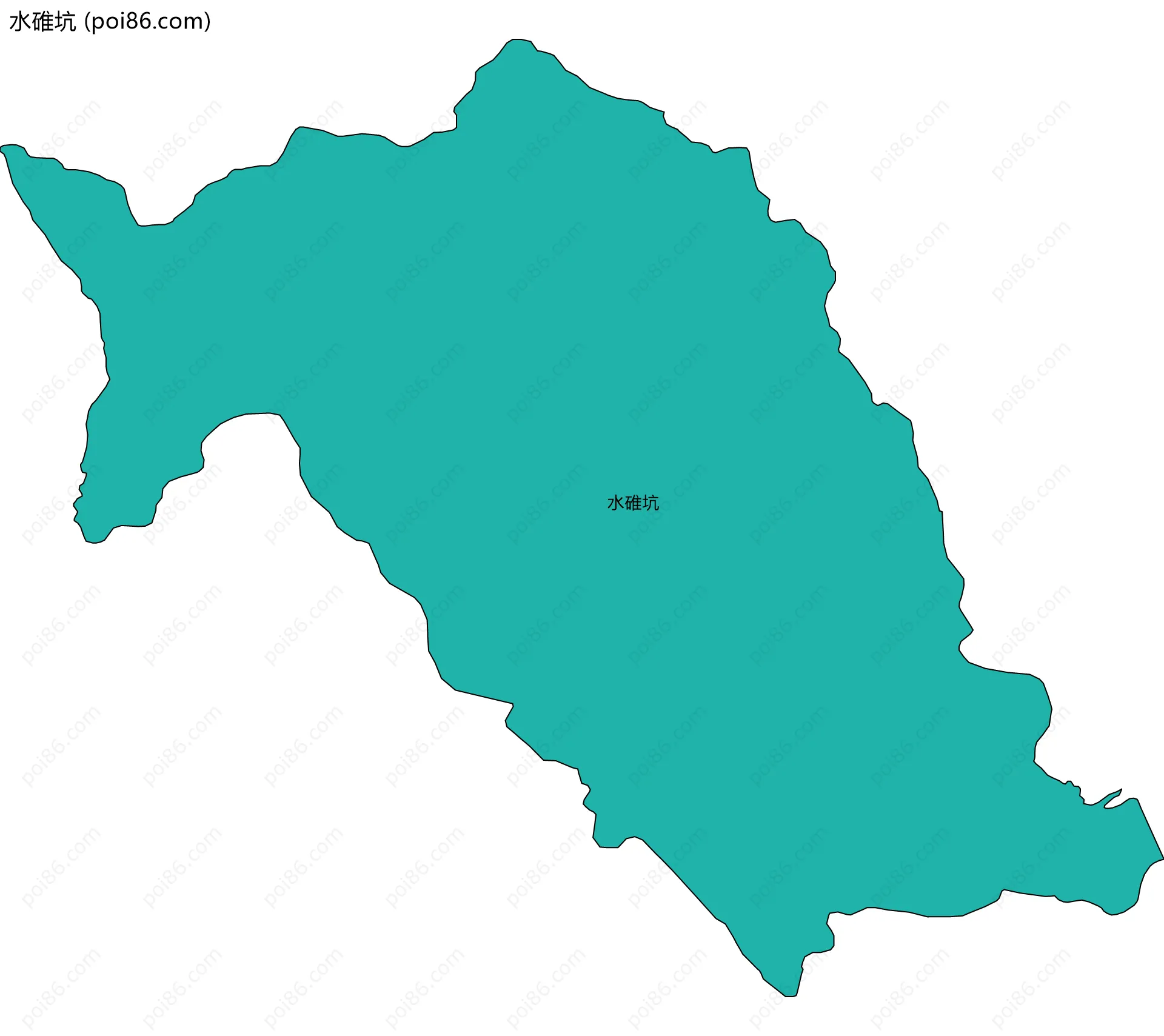 水碓坑边界地图