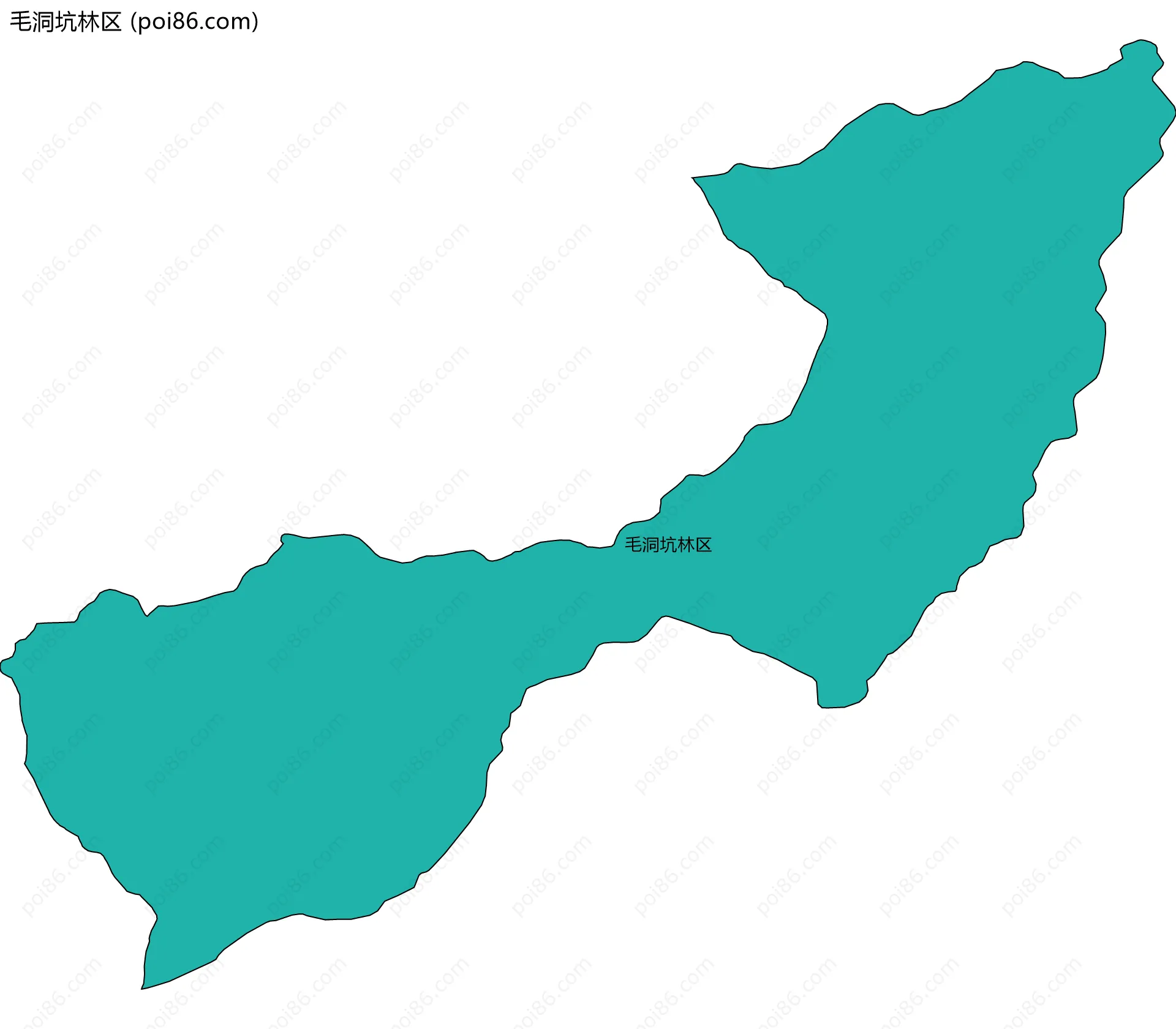 毛洞坑林区边界地图