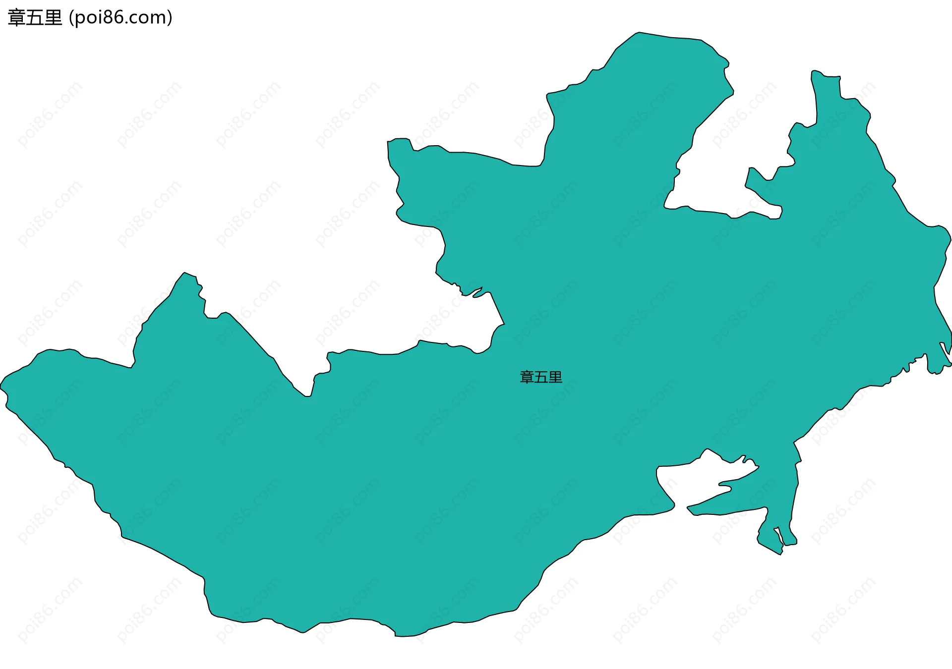 章五里边界地图
