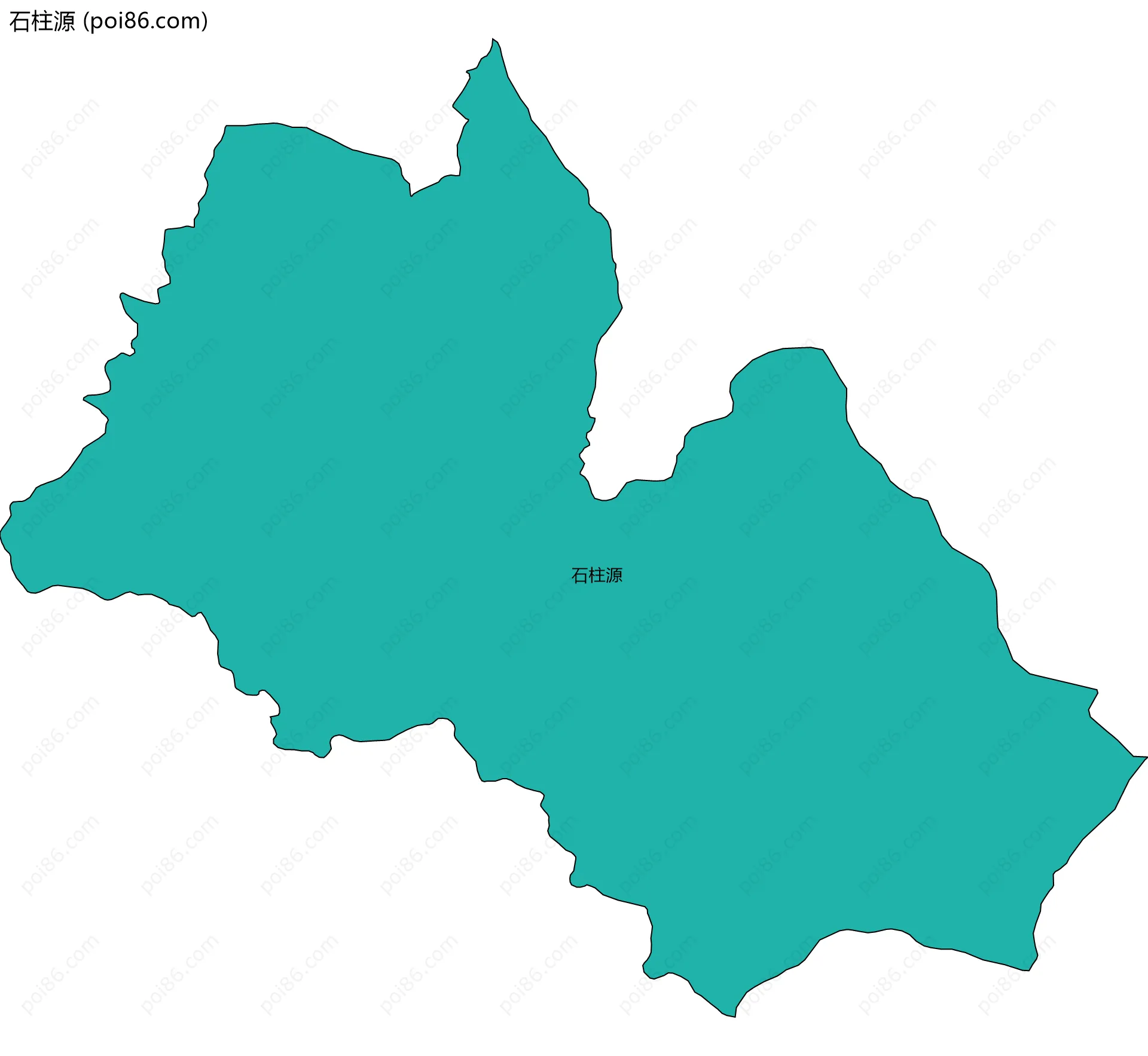 石柱源边界地图