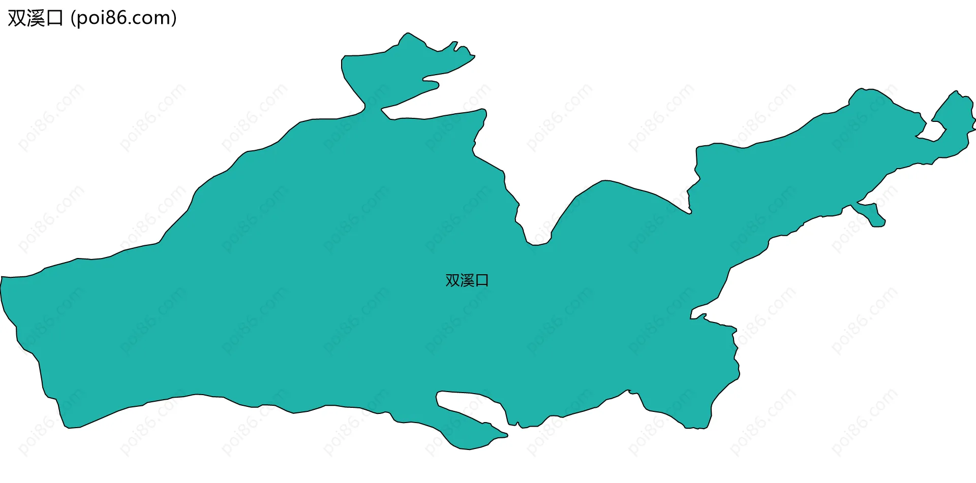 双溪口边界地图