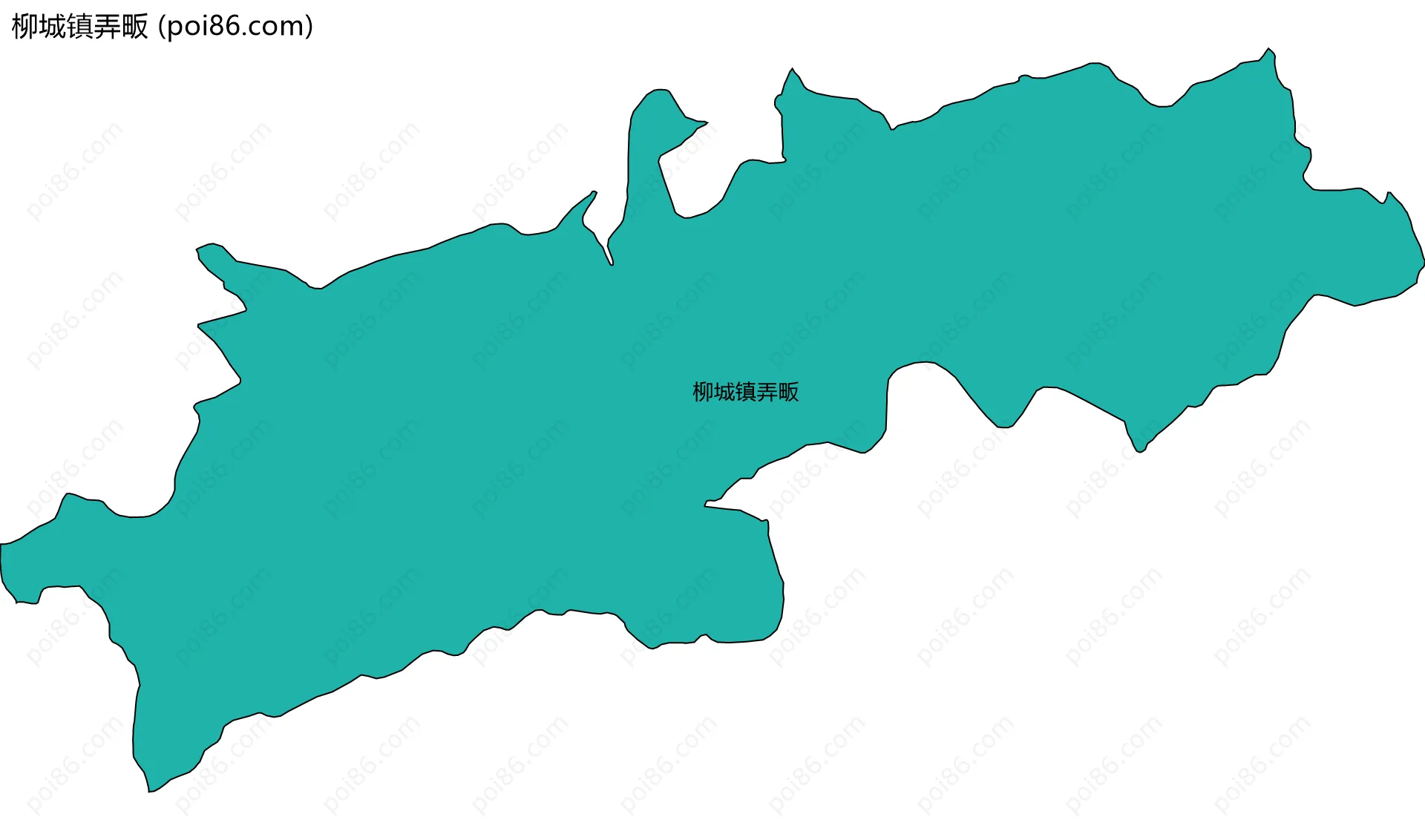 柳城镇弄畈边界地图