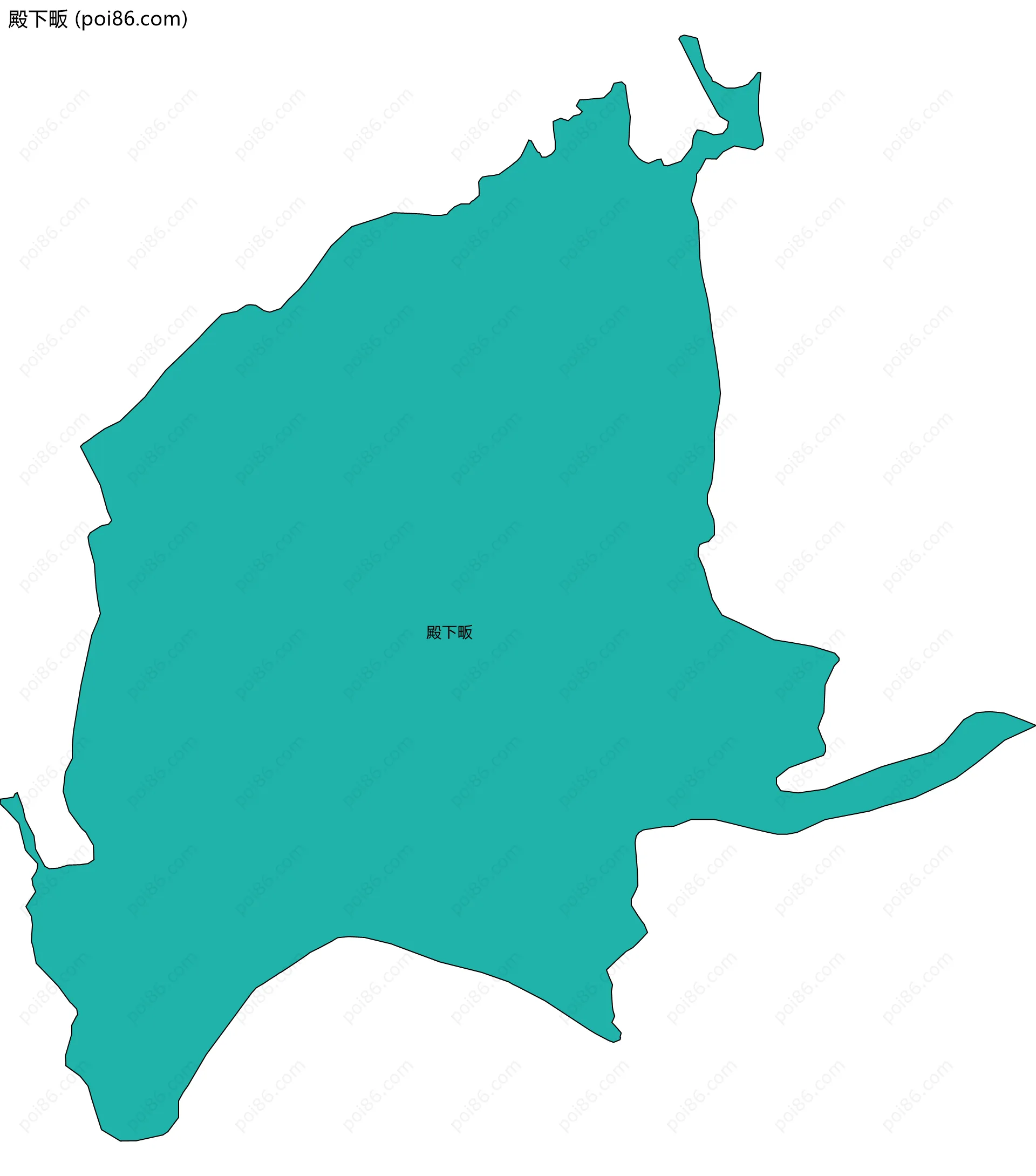 殿下畈边界地图