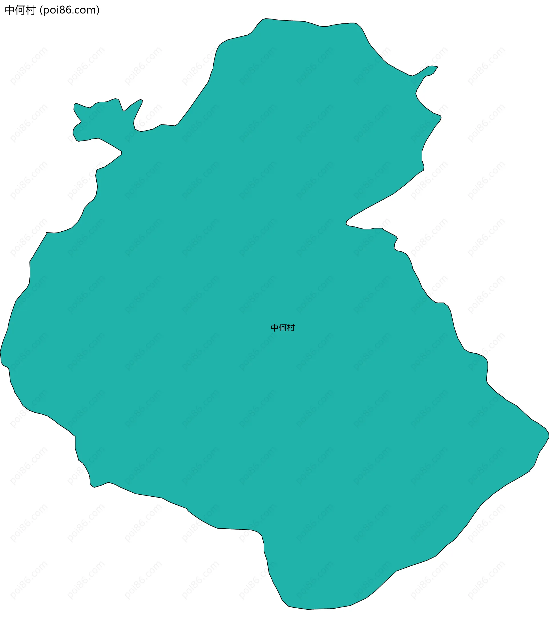 中何村边界地图
