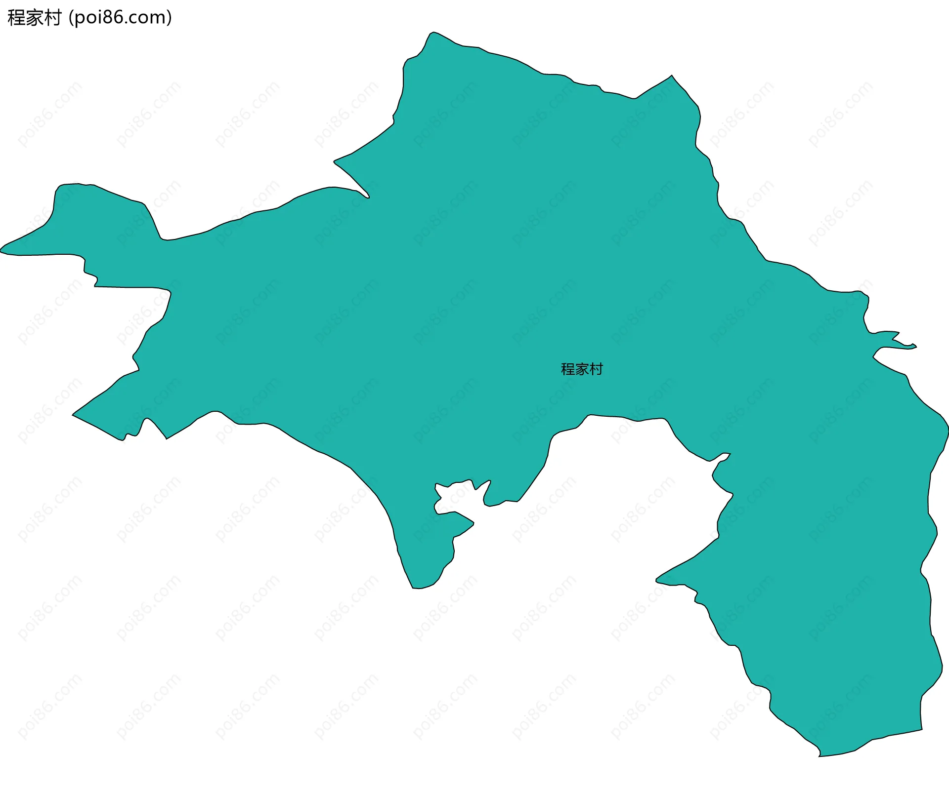 程家村边界地图