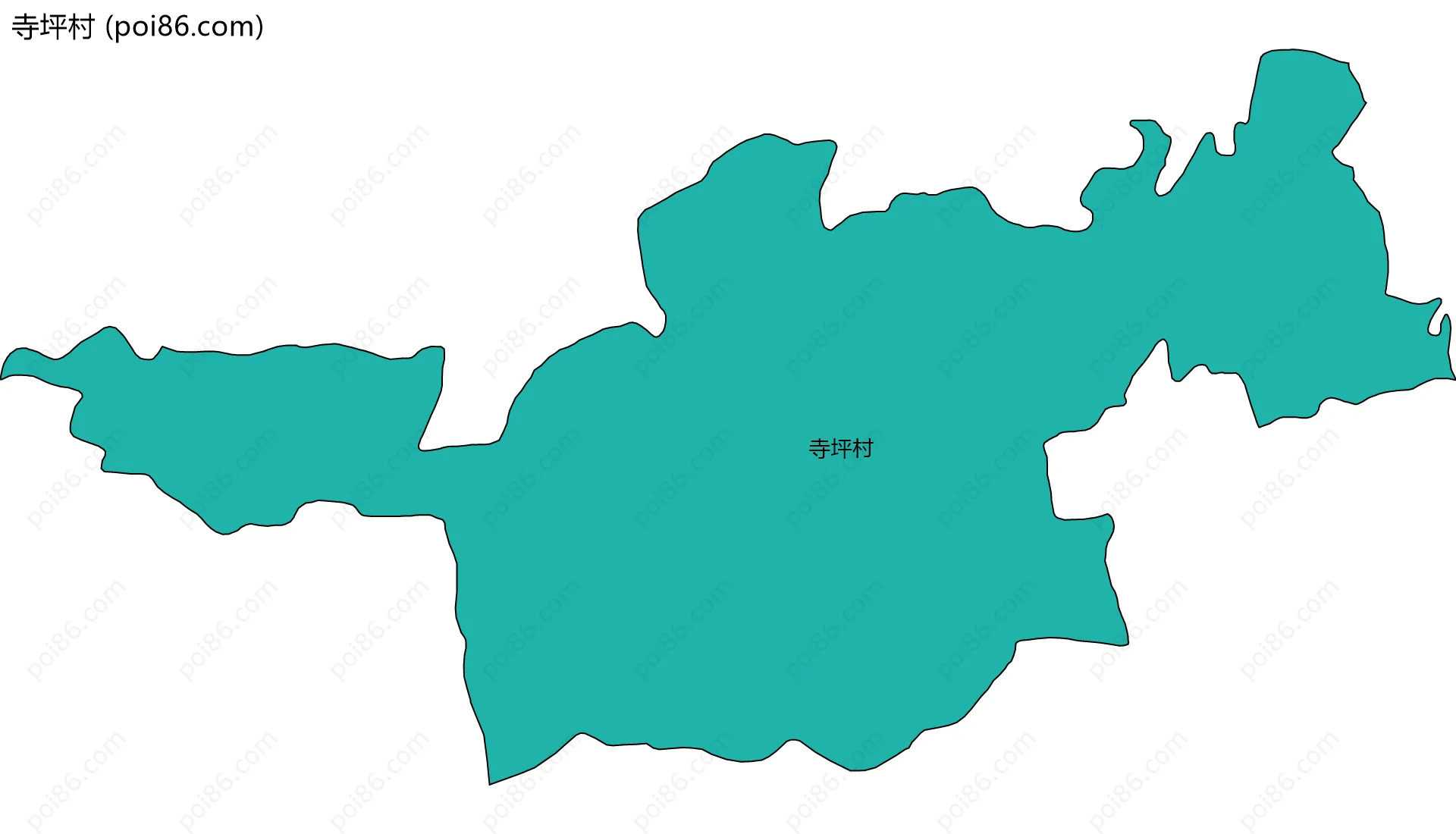 寺坪村边界地图