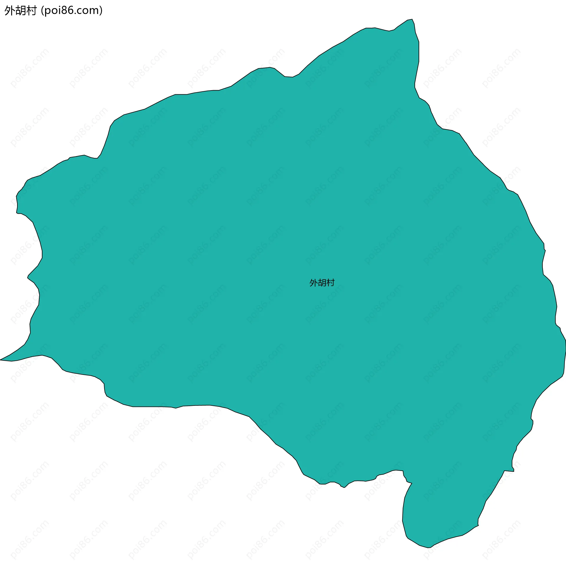 外胡村边界地图
