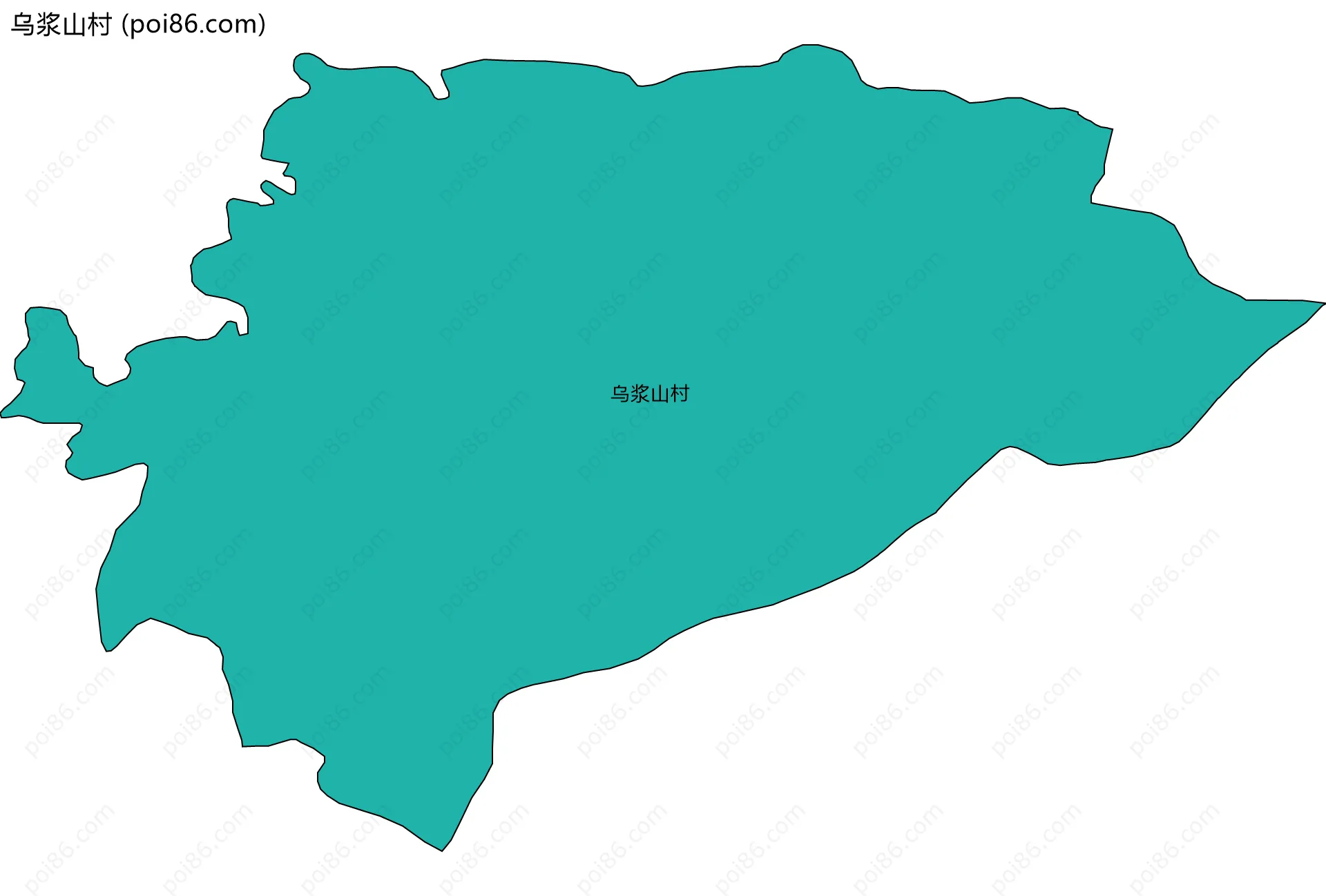 乌浆山村边界地图
