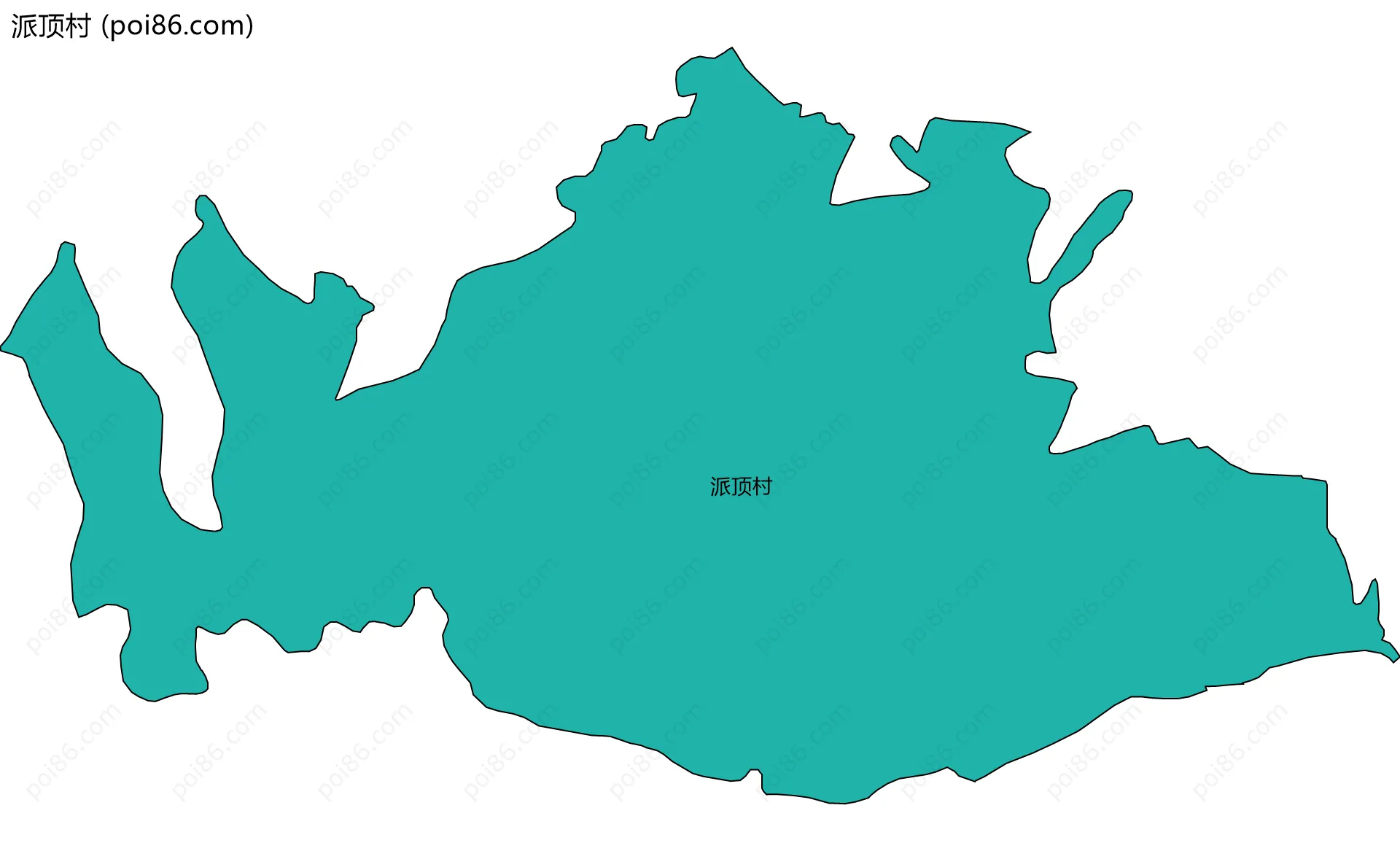 派顶村边界地图
