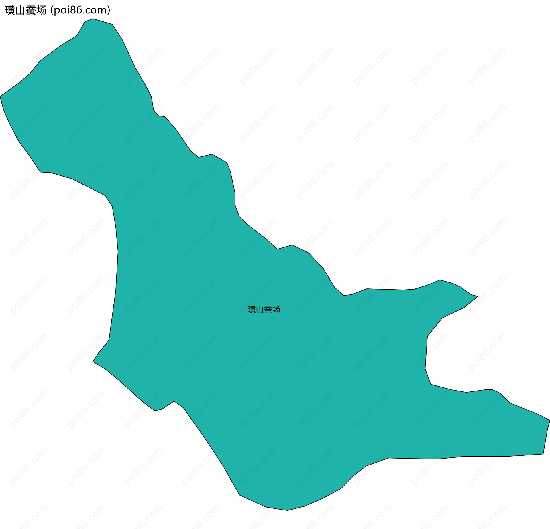 璜山蚕场边界地图