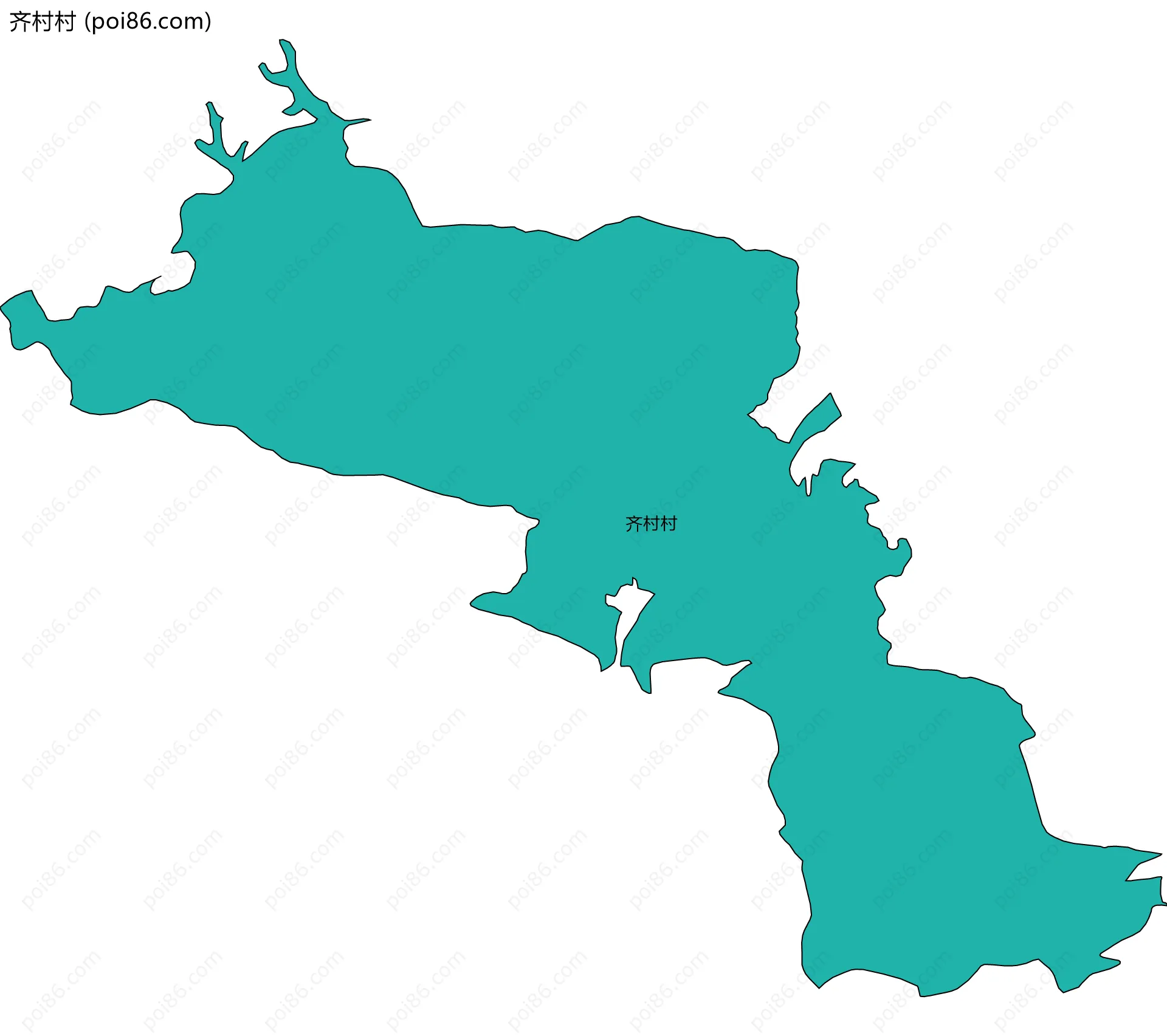 齐村村边界地图