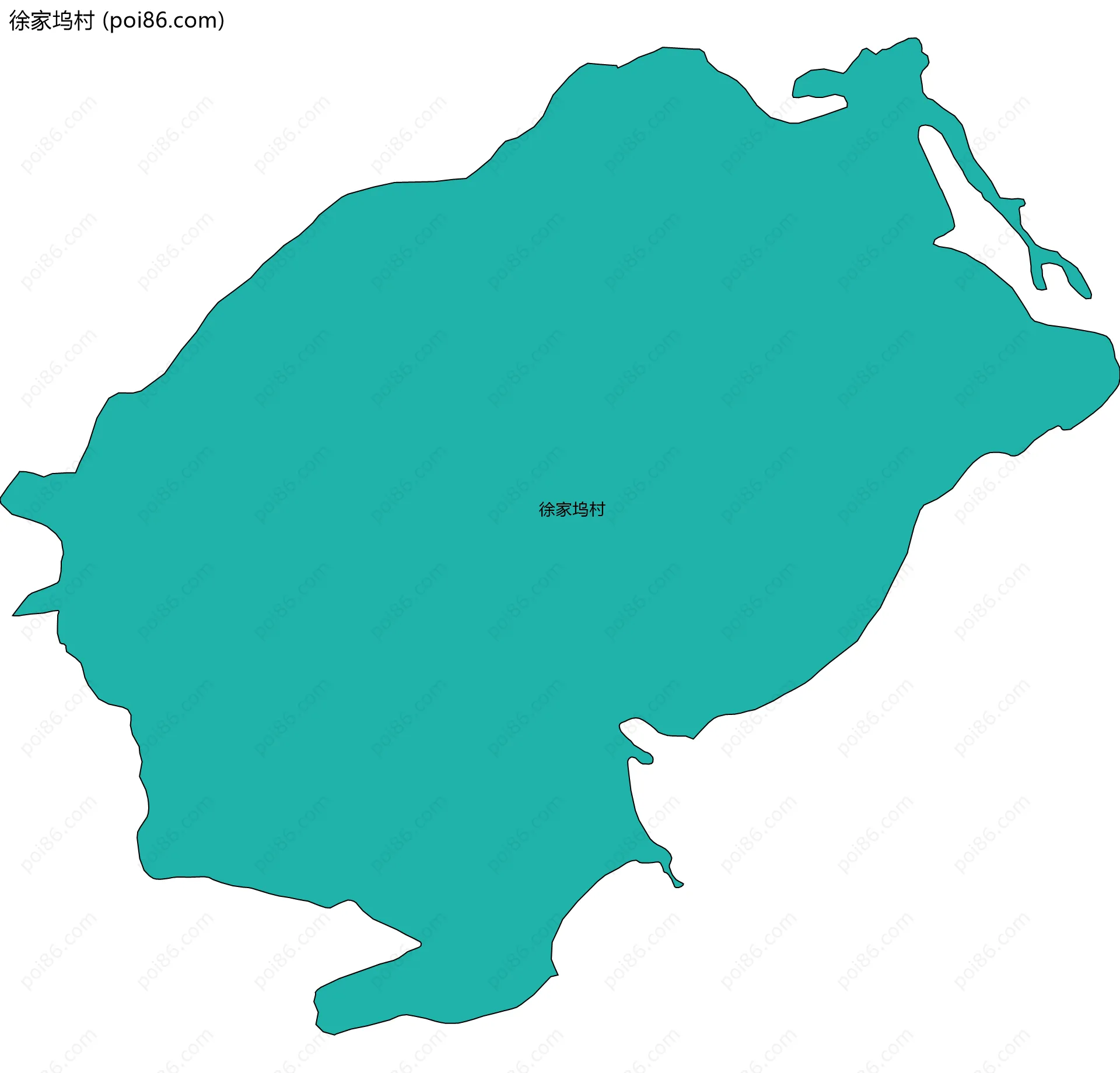 徐家坞村边界地图