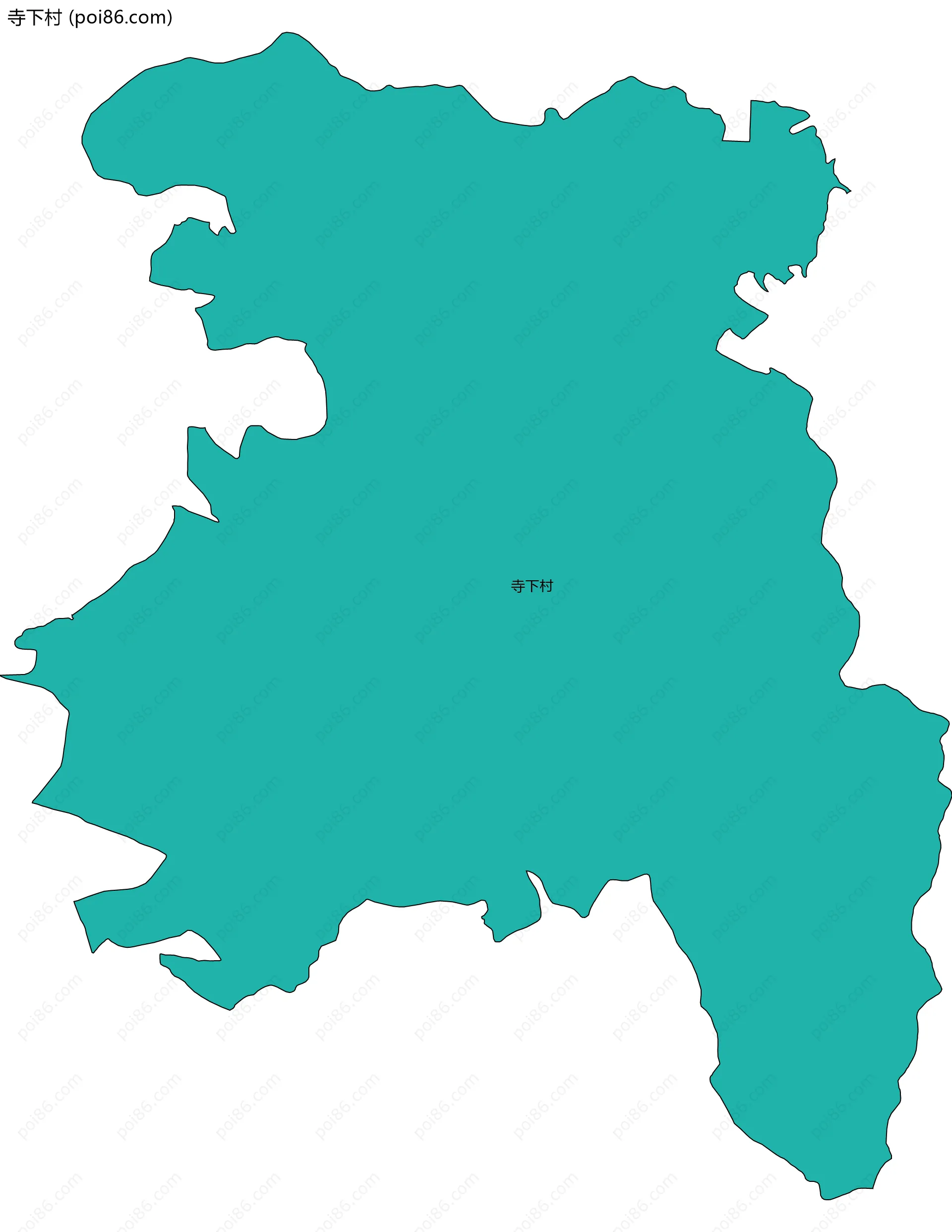 寺下村边界地图