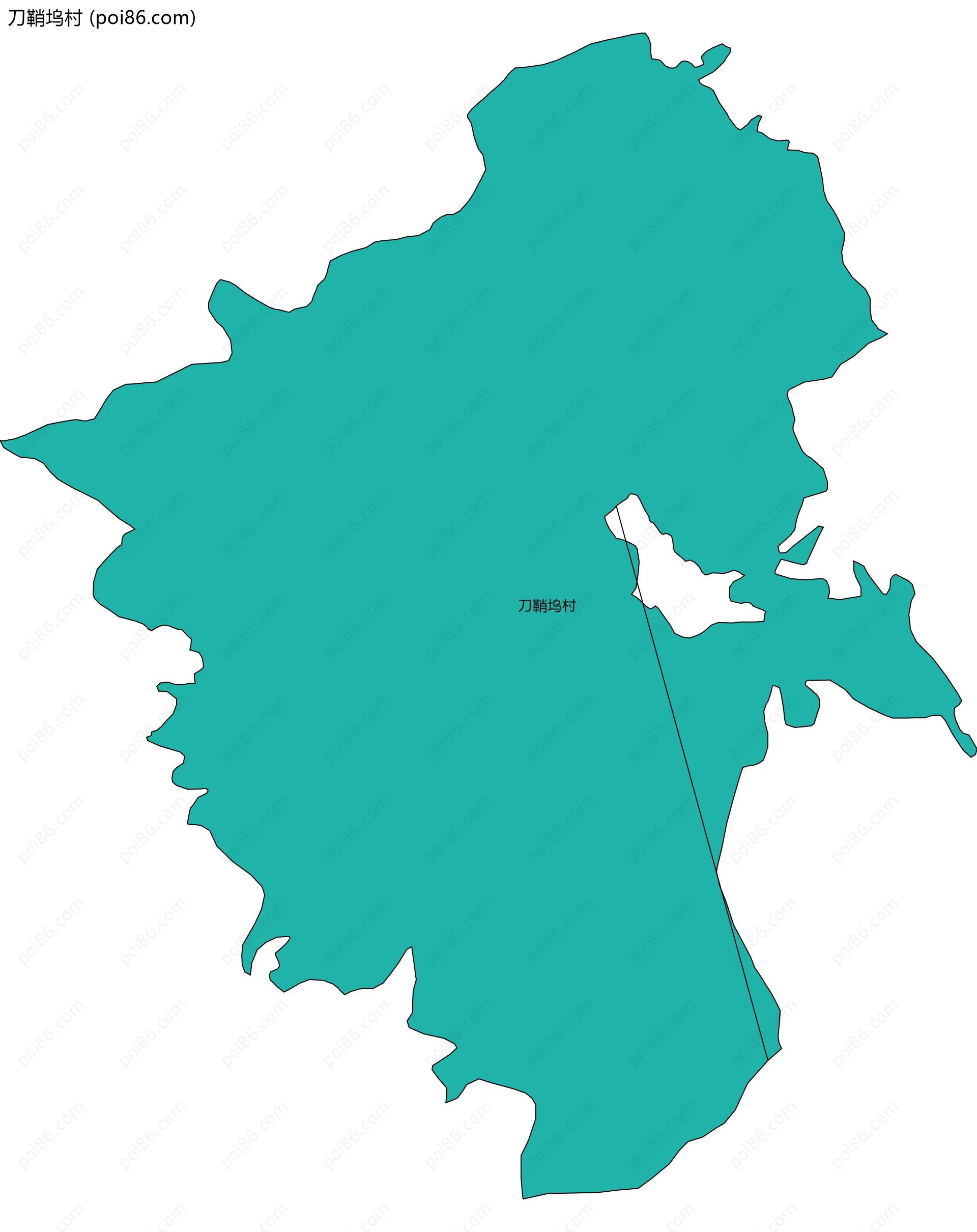 刀鞘坞村边界地图