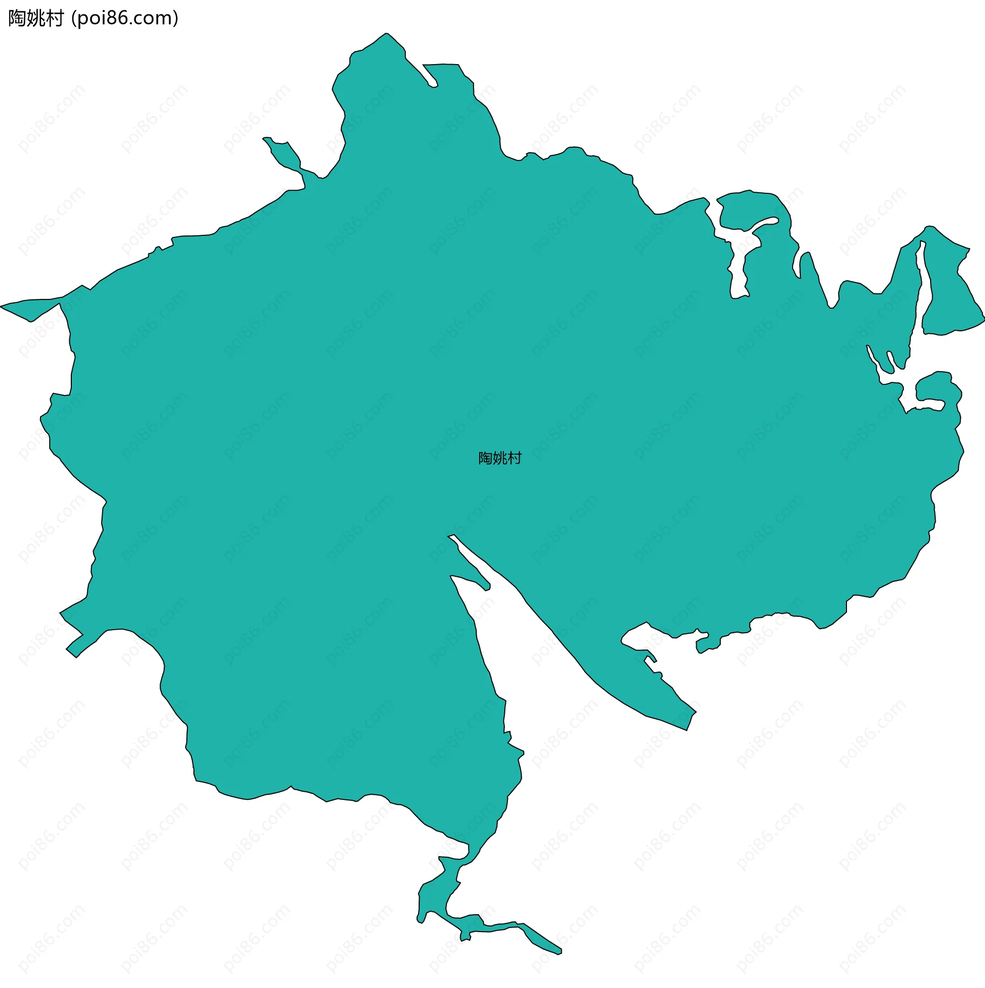 陶姚村边界地图