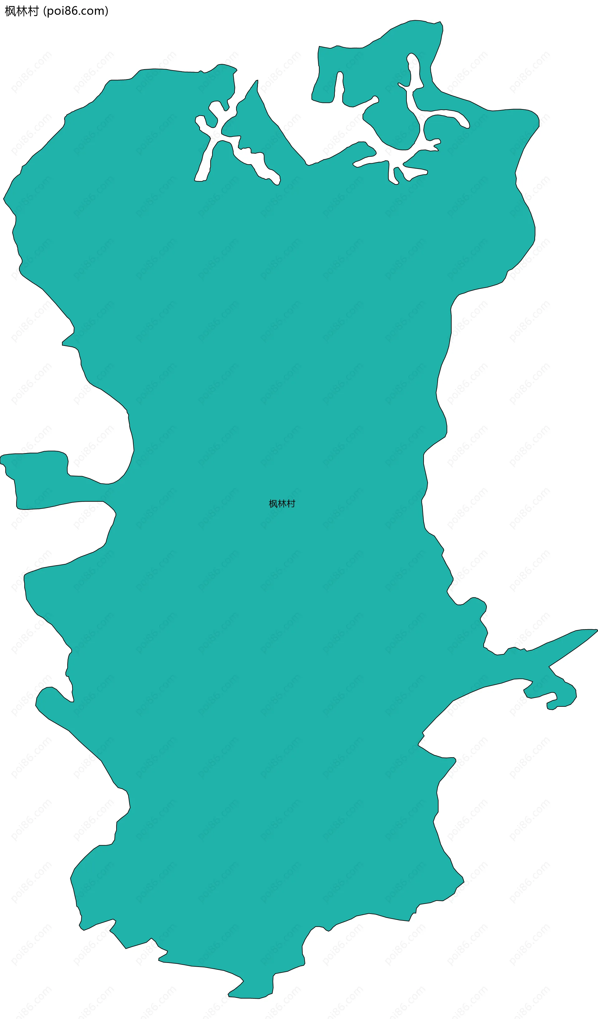 枫林村边界地图