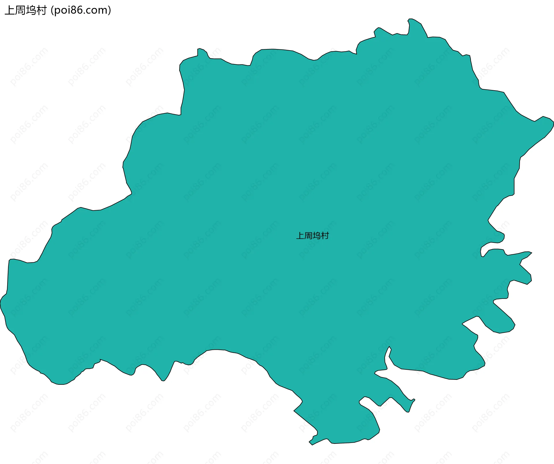 上周坞村边界地图