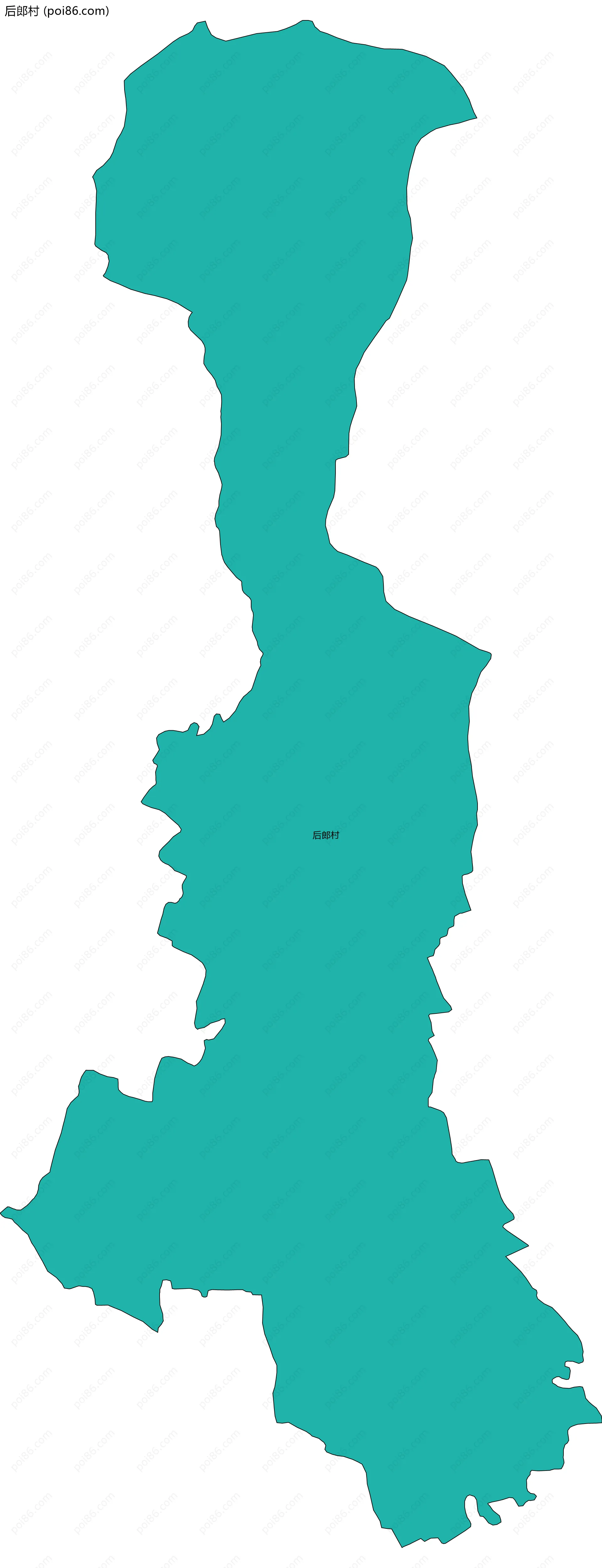 后郎村边界地图