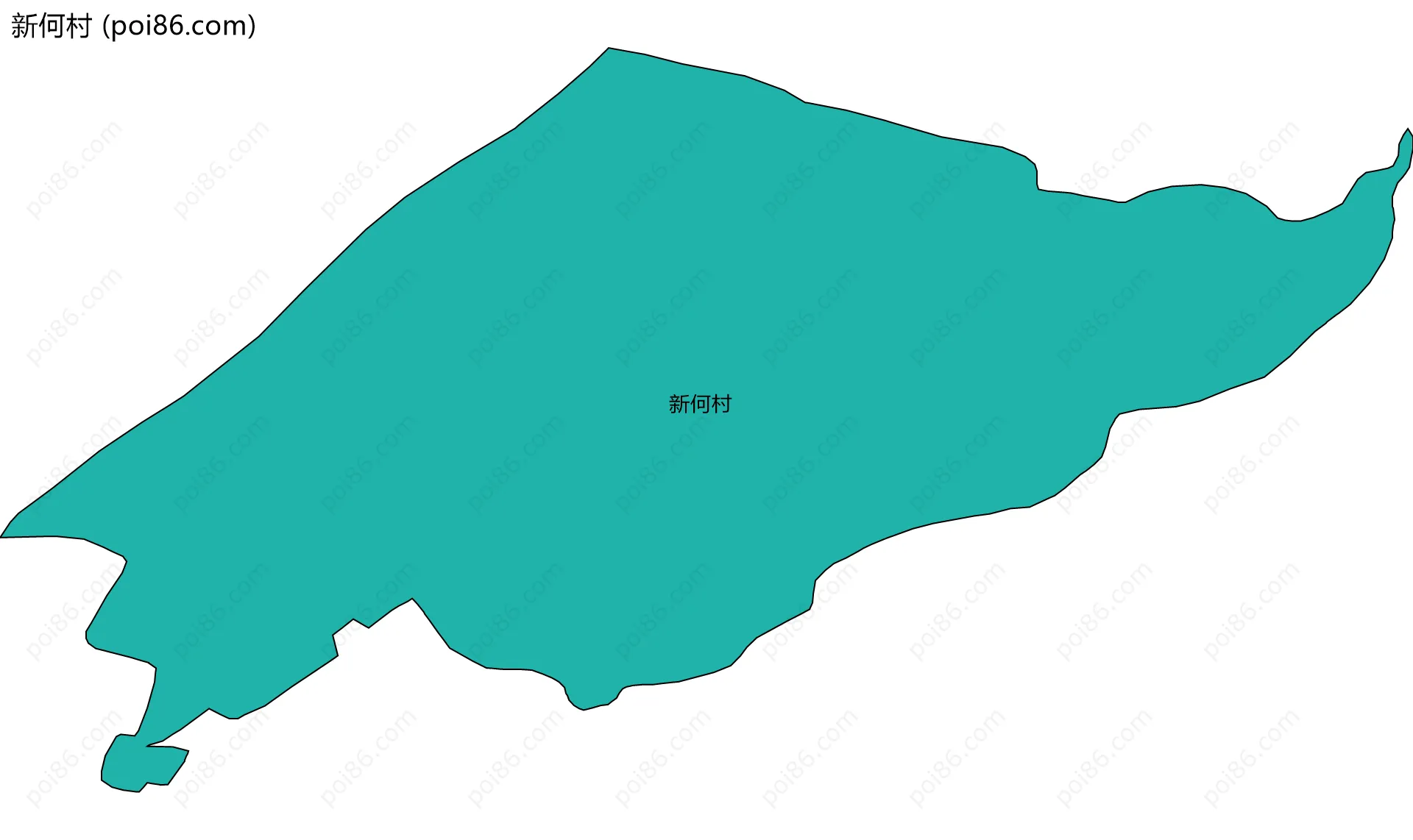 新何村边界地图