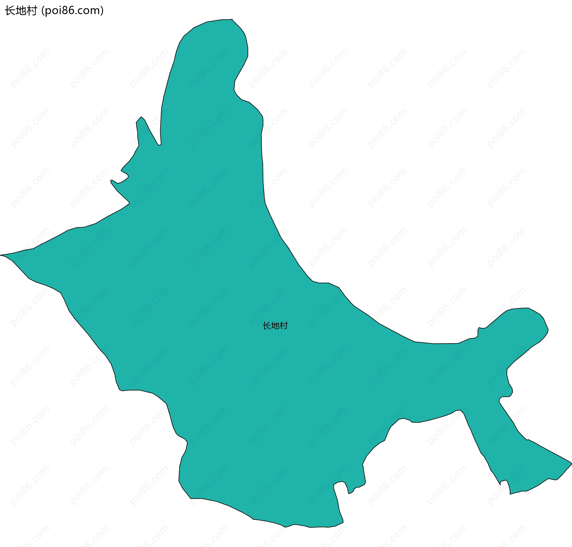 长地村边界地图